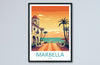 Marbella Travel Print Wall Art Marbella Wall Hanging Home Décor Marbella Gift Art Lovers Spain Art Lover Gift Marbella Wall Décor Spain Deco