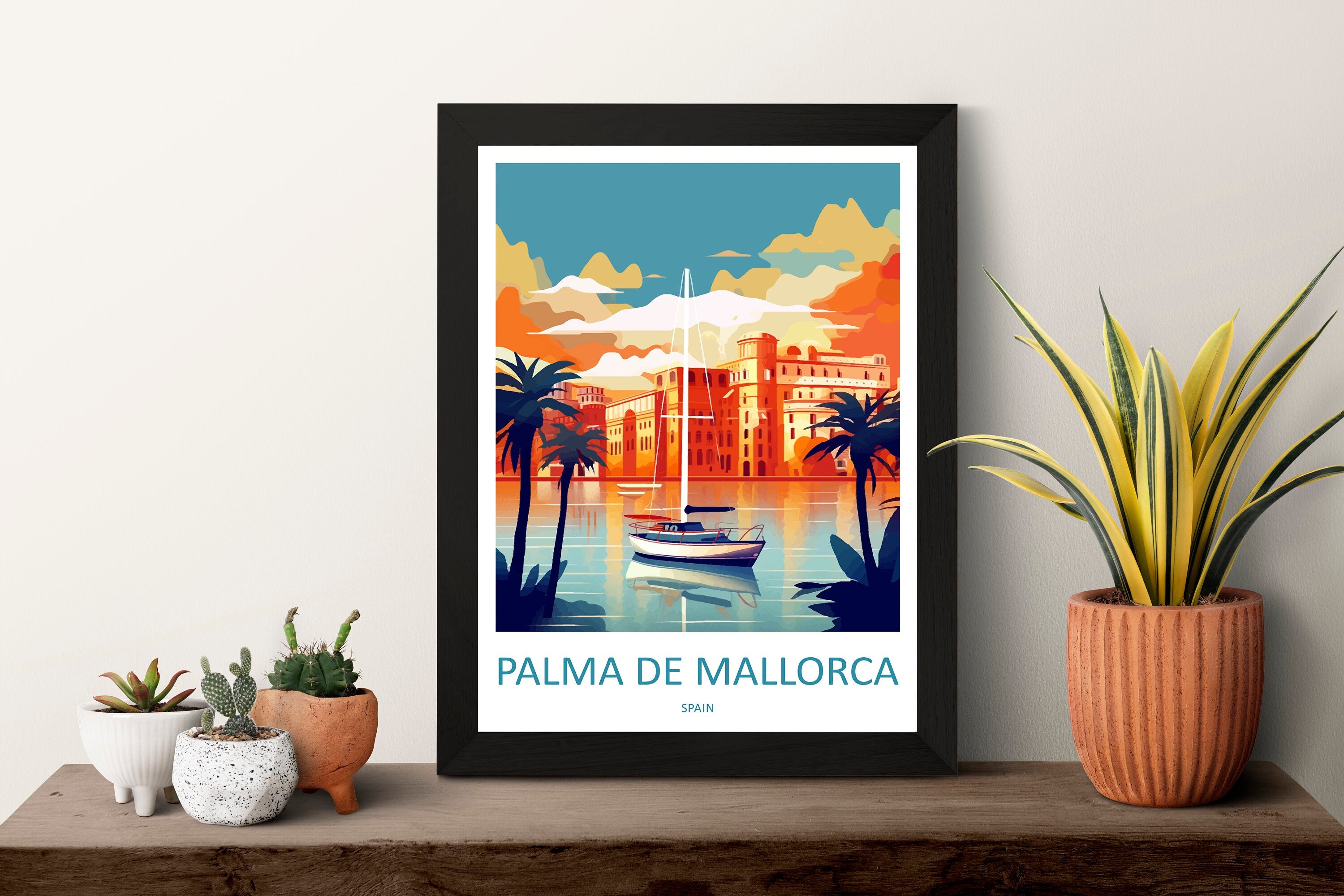 Palma De mallorca Travel Print Wall Art Palma De mallorca Wall Hanging Home Décor Palma De mallorca Gift Art Lovers Spain Art Lover Gift