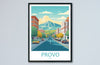 Provo Travel Print Wall Art Provo Wall Hanging Home Décor Provo Gift Art Lovers Utah Art Lover Gift Travel Posters Wall Art