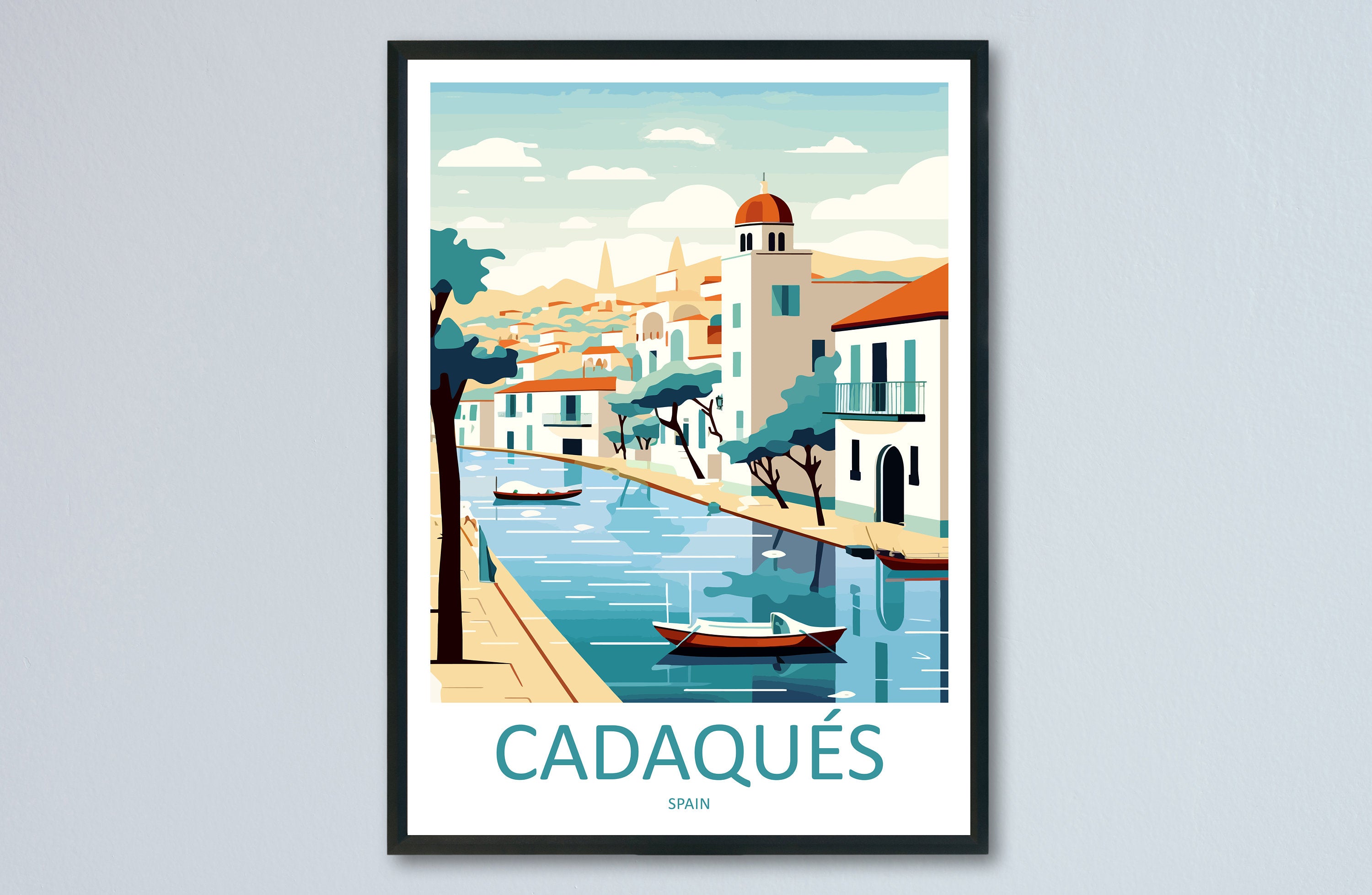 Cadaqués Travel Print Wall Art Cadaqués Wall Hanging Home Décor Cadaqués Gift Art Lovers Spain Art Lover Gift Cadaqués Print Spain Wall Art