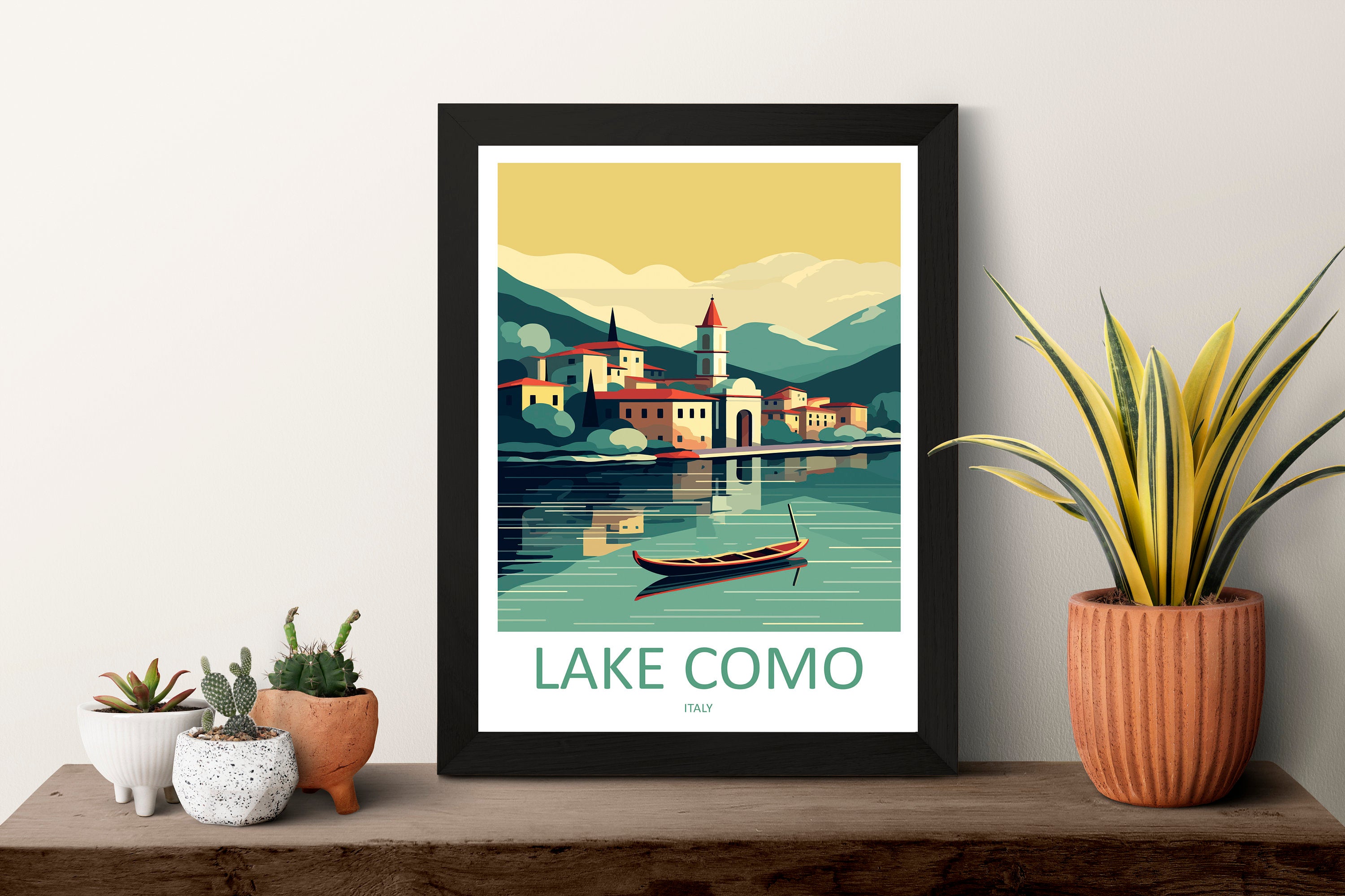 Lake Como Travel Print Wall Art Lake Como Italy Wall Hanging Home Decoration Lake Como Gift Art Lovers Wall Art Print Lake Como Italy Art