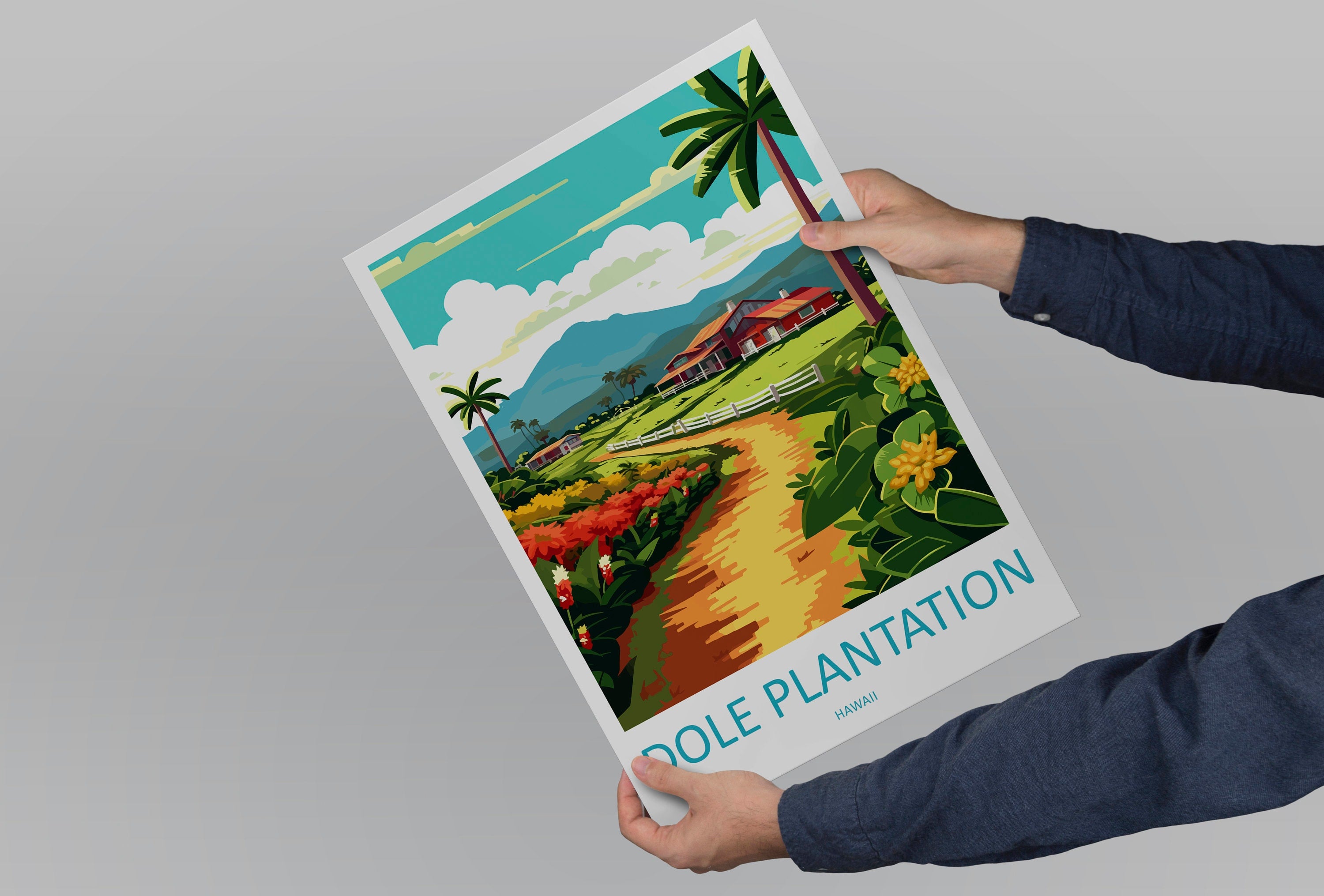 Dole Plantation Travel Print Wall Art Dole Plantation Wall Hanging Home Décor Plantation Gift Art Lovers Hawaii Art Lover Gift Print Artwork