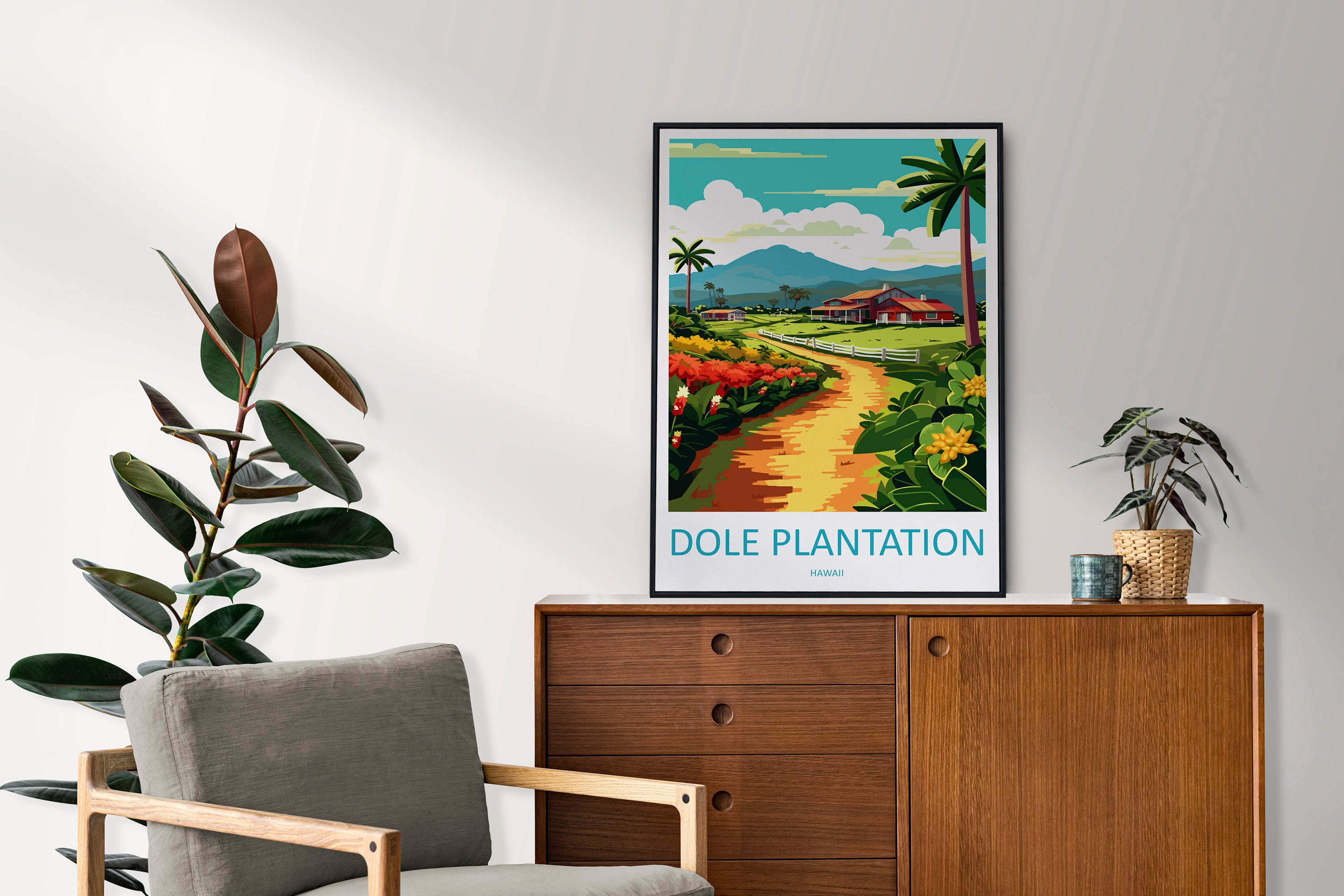 Dole Plantation Travel Print Wall Art Dole Plantation Wall Hanging Home Décor Plantation Gift Art Lovers Hawaii Art Lover Gift Print Artwork