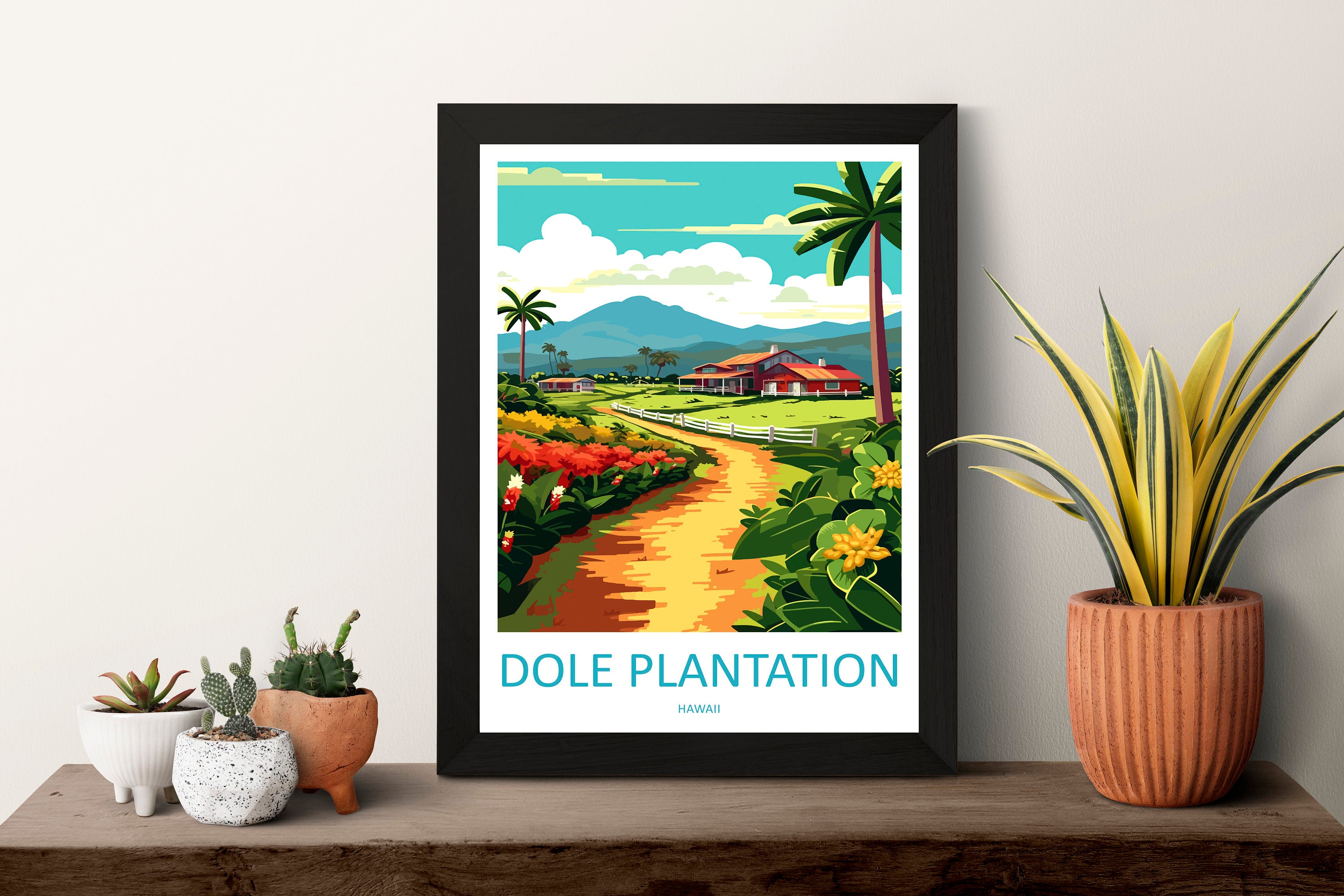 Dole Plantation Travel Print Wall Art Dole Plantation Wall Hanging Home Décor Plantation Gift Art Lovers Hawaii Art Lover Gift Print Artwork