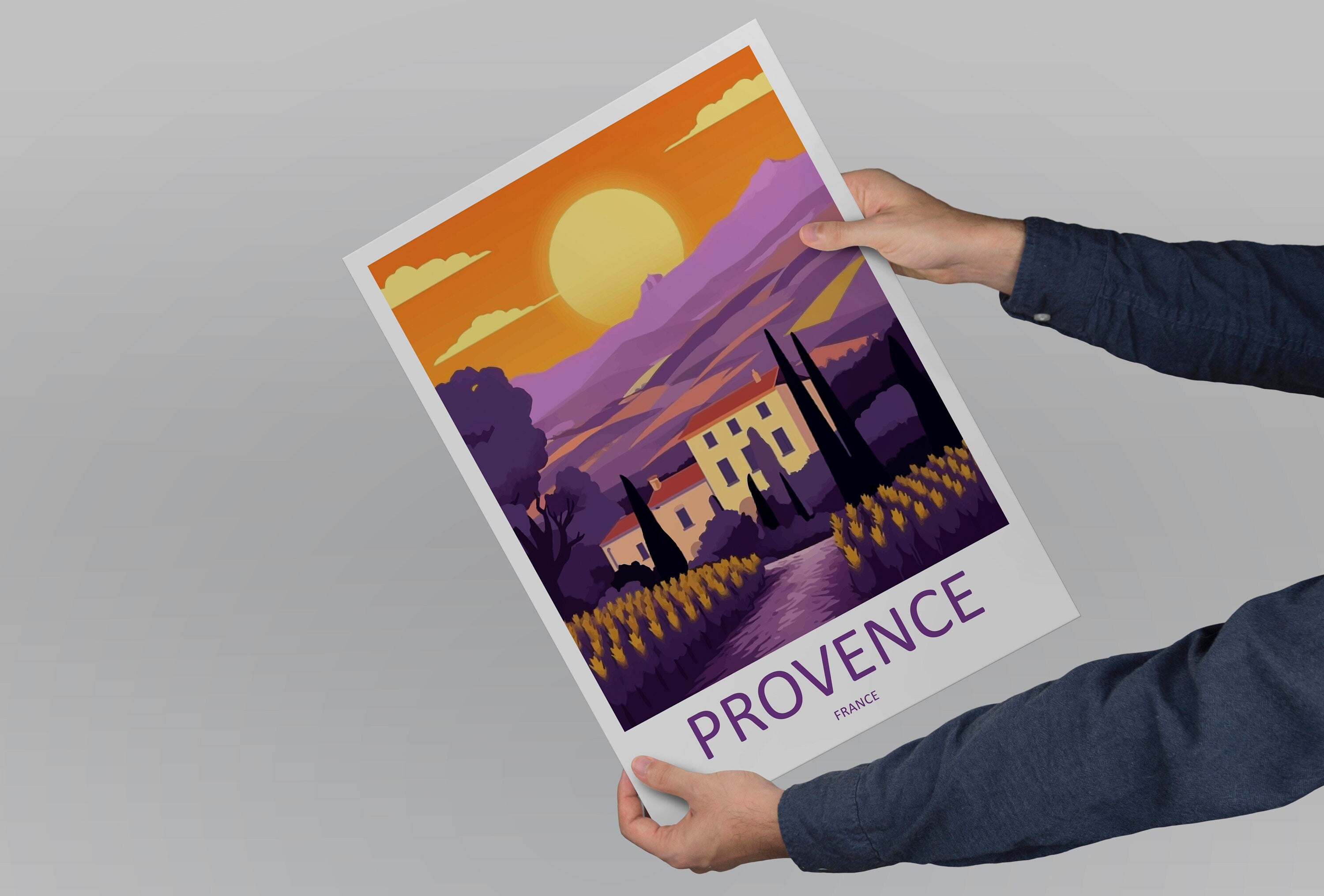 Provence Travel Print Wall Art Provence Wall Hanging Home Décor Provence Gift Art Lovers France Art Lover Gift Provence Art Provence Art