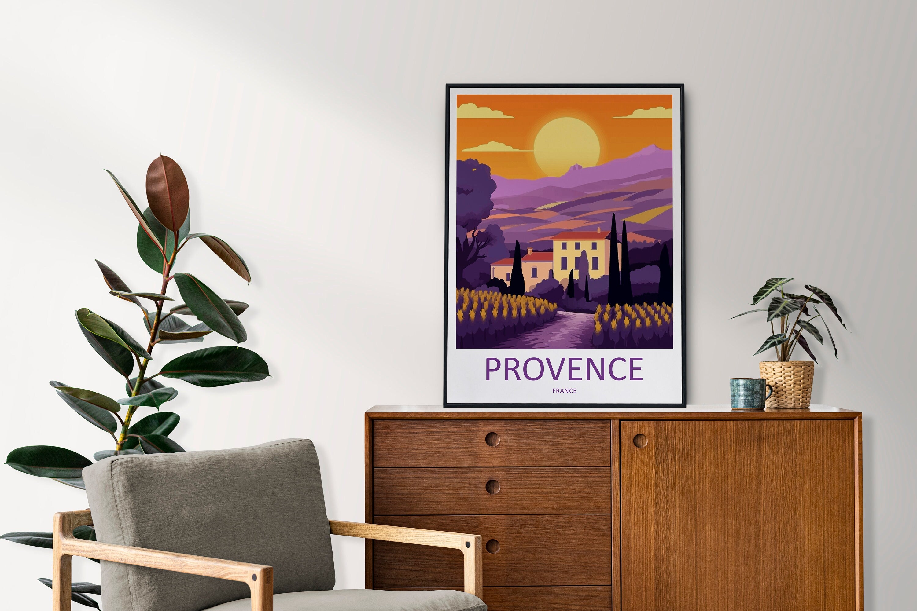 Provence Travel Print Wall Art Provence Wall Hanging Home Décor Provence Gift Art Lovers France Art Lover Gift Provence Art Provence Art