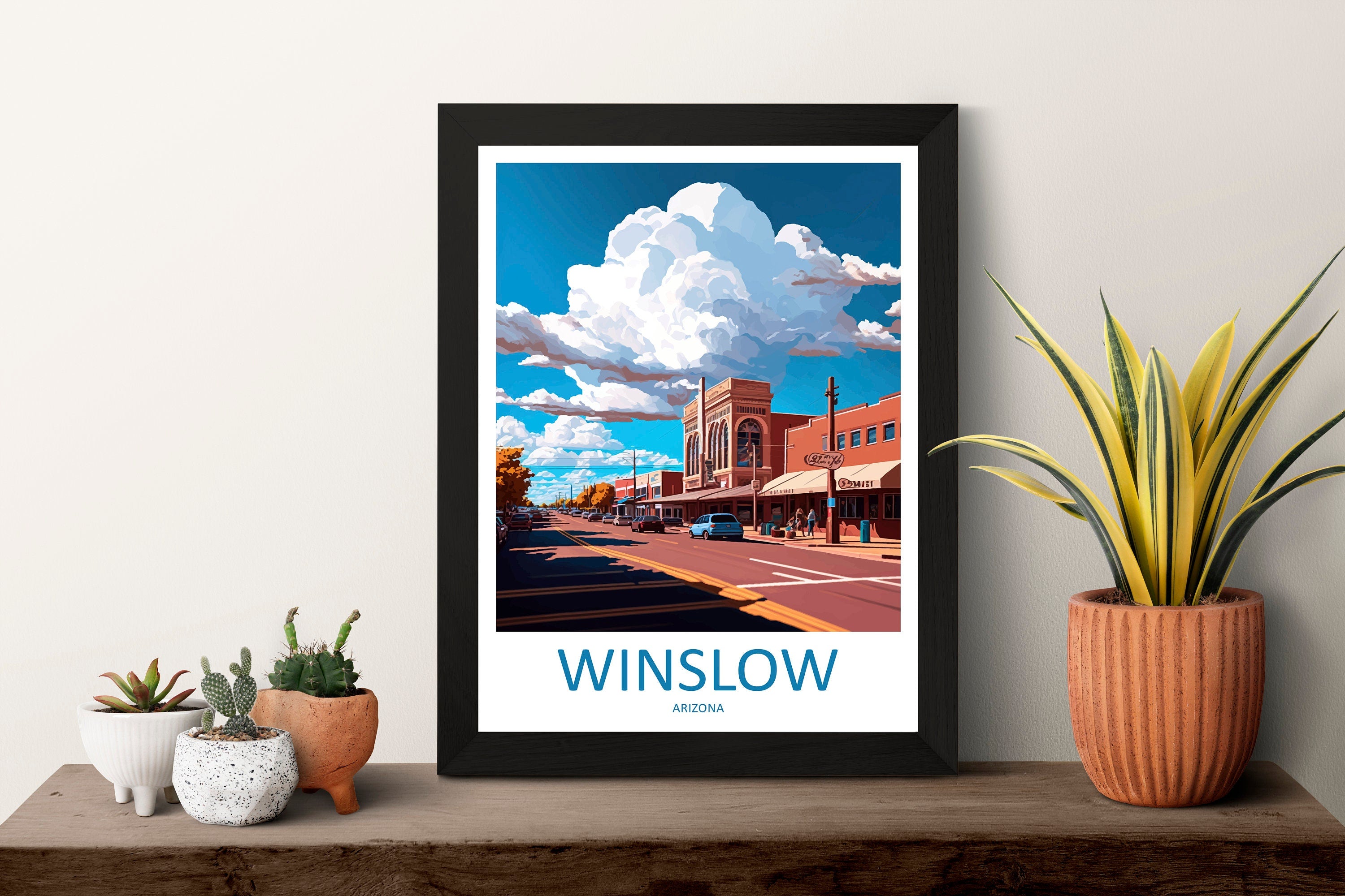 Winslow Travel Print Wall Art Winslow Wall Hanging Home Décor Winslow Gift Art Lovers Arizona Art Lover Gift Arizona