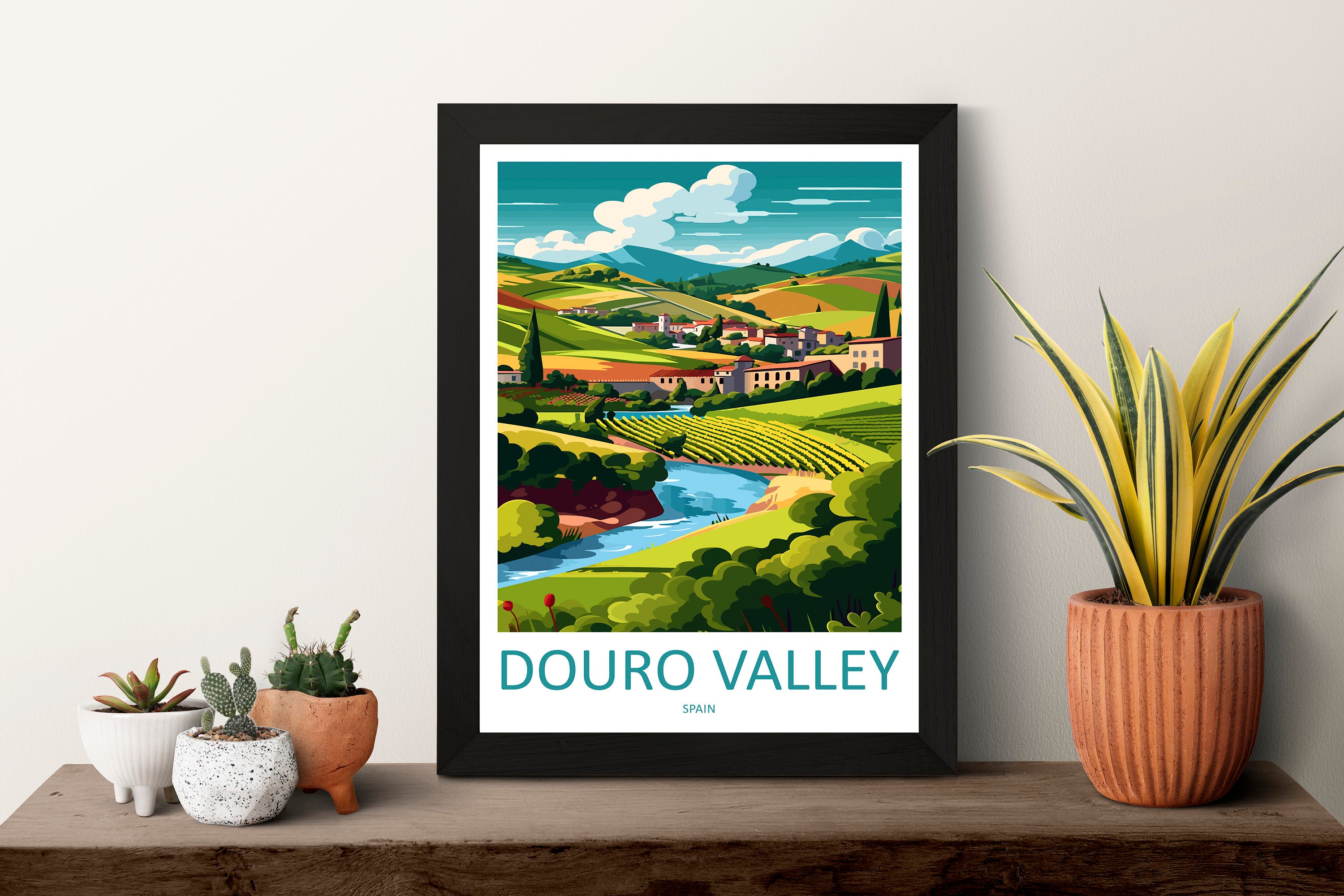 Douro Valley Travel Print Wall Art Douro Valley Wall Hanging Home Décor Douro Valley Gift Art Lovers Portugal Art Lover Gift Douro Valley