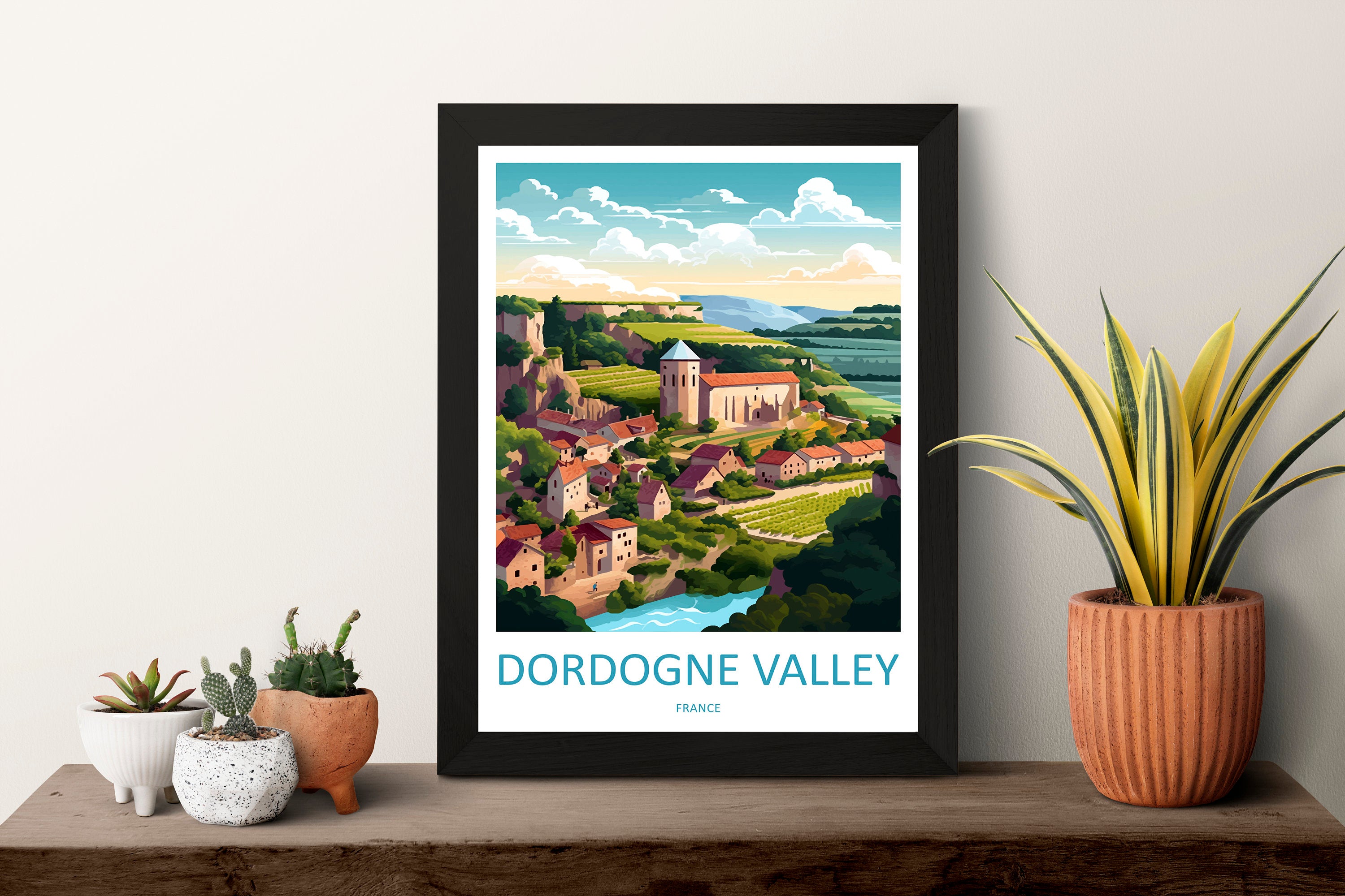 Dordogne Travel Print Wall Art Dordogne Wall Hanging Home Decoration Dordogne Gift Art Lovers Wall Art Print Art Dordogne Wall Hanging Art