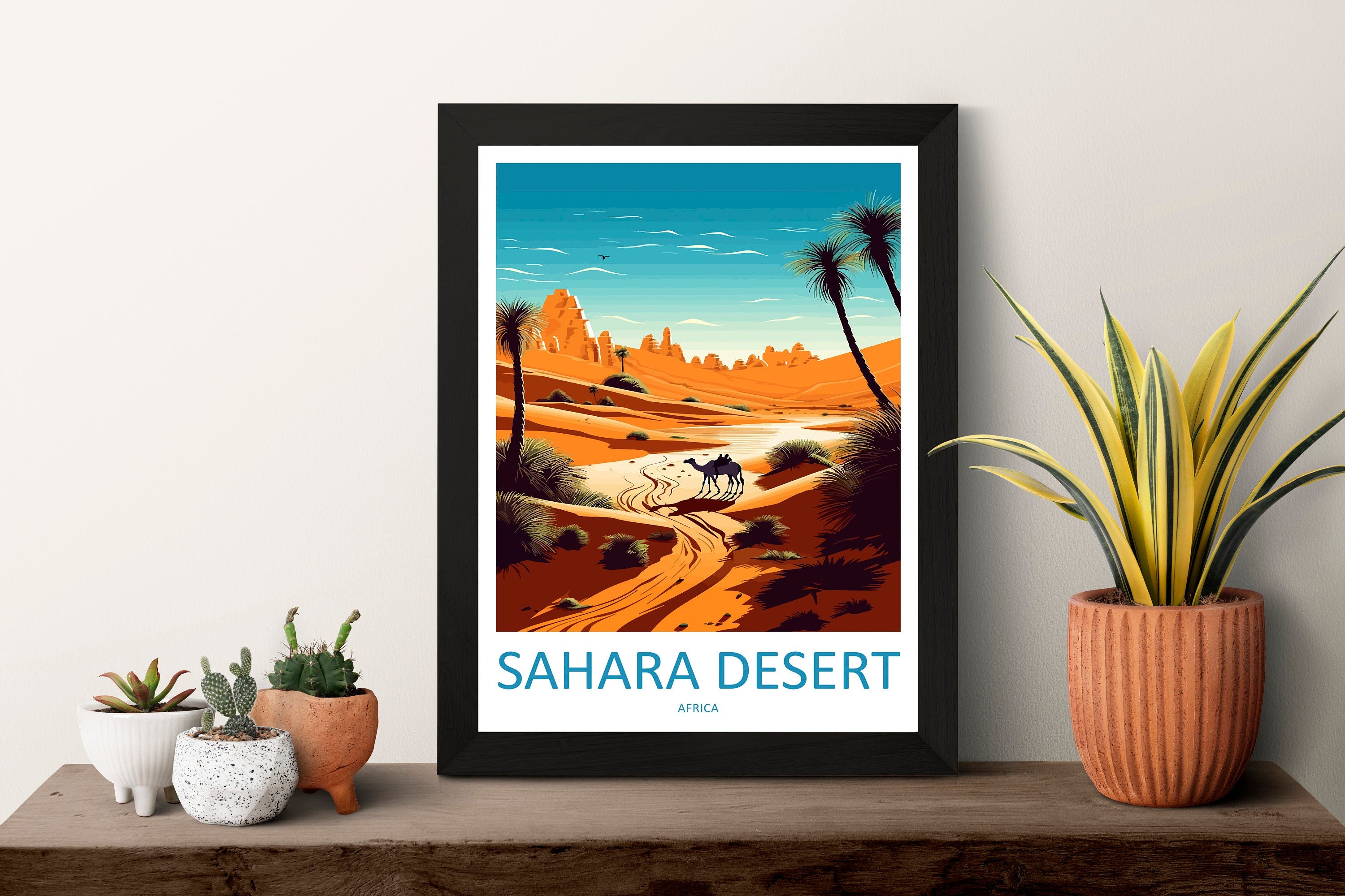 Sahara Desert Travel Print Wall Art Sahara Desert Wall Hanging Home Décor Sahara Desert Gift Art Lovers Africa Art Lover Gift Sahara Desert