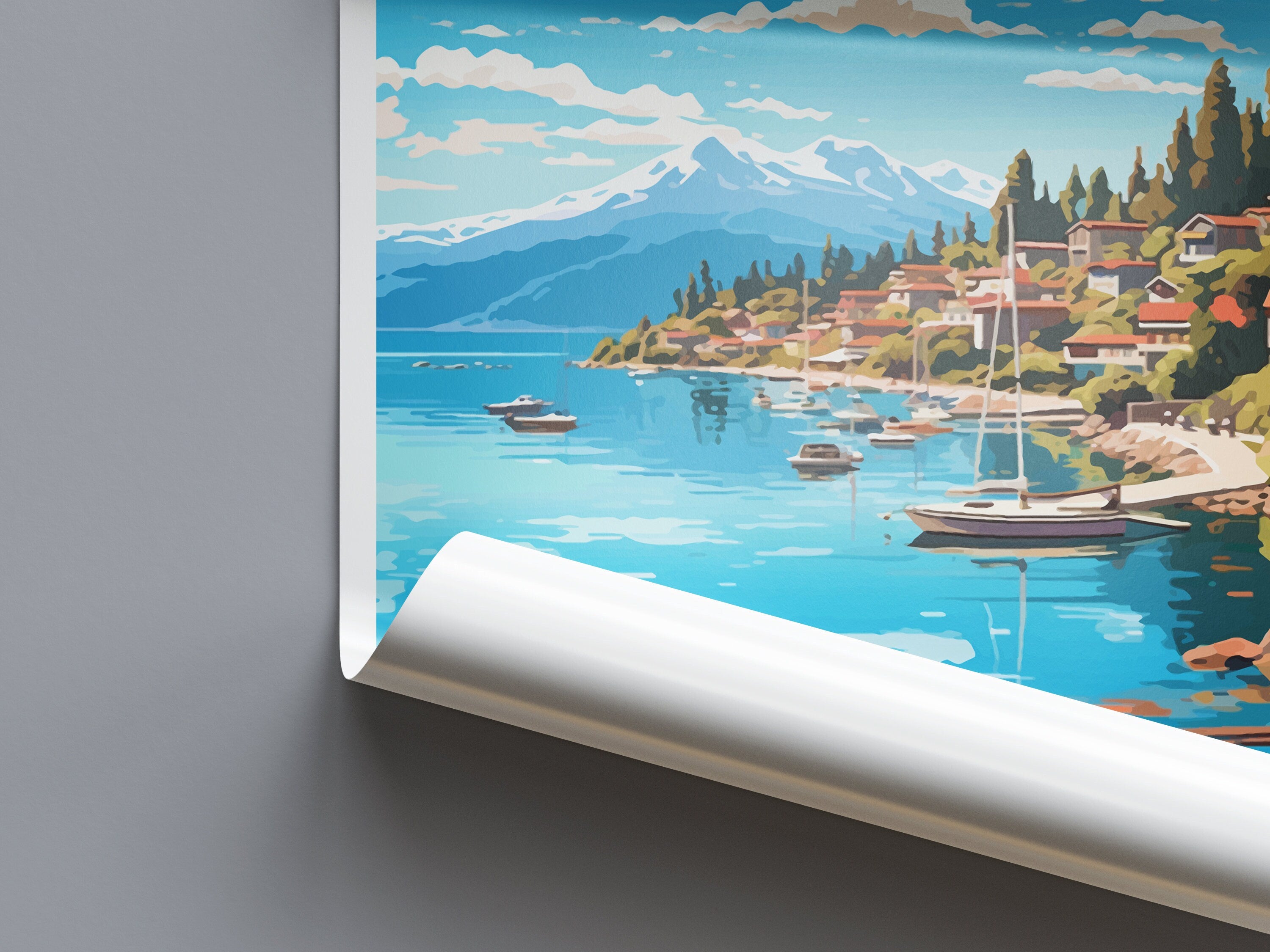 Bariloche Travel Print Wall Art Bariloche Wall Hanging Home Décor Bariloche Gift Art Lovers Argentina Art Lover Gift Bariloche Art