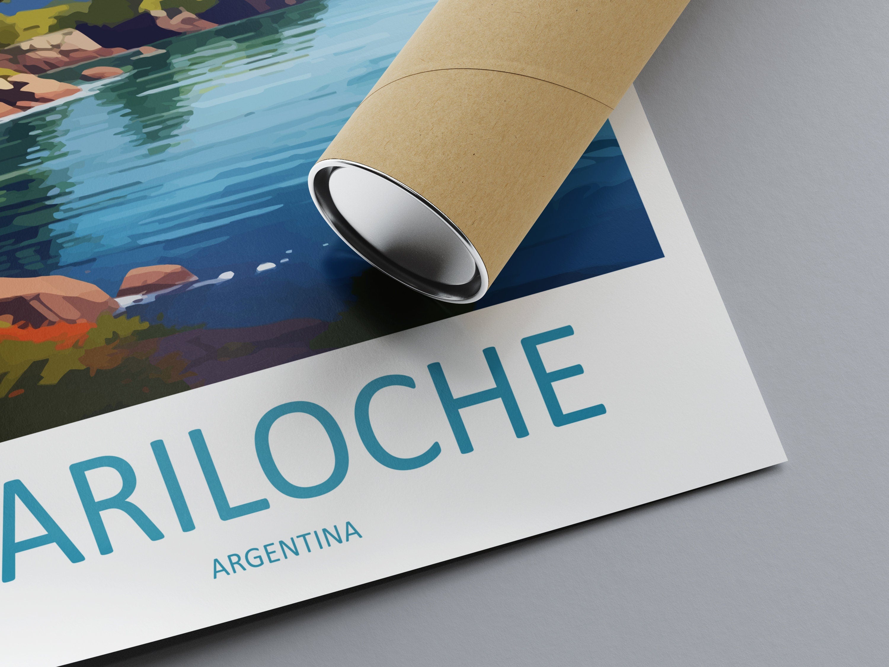 Bariloche Travel Print Wall Art Bariloche Wall Hanging Home Décor Bariloche Gift Art Lovers Argentina Art Lover Gift Bariloche Art