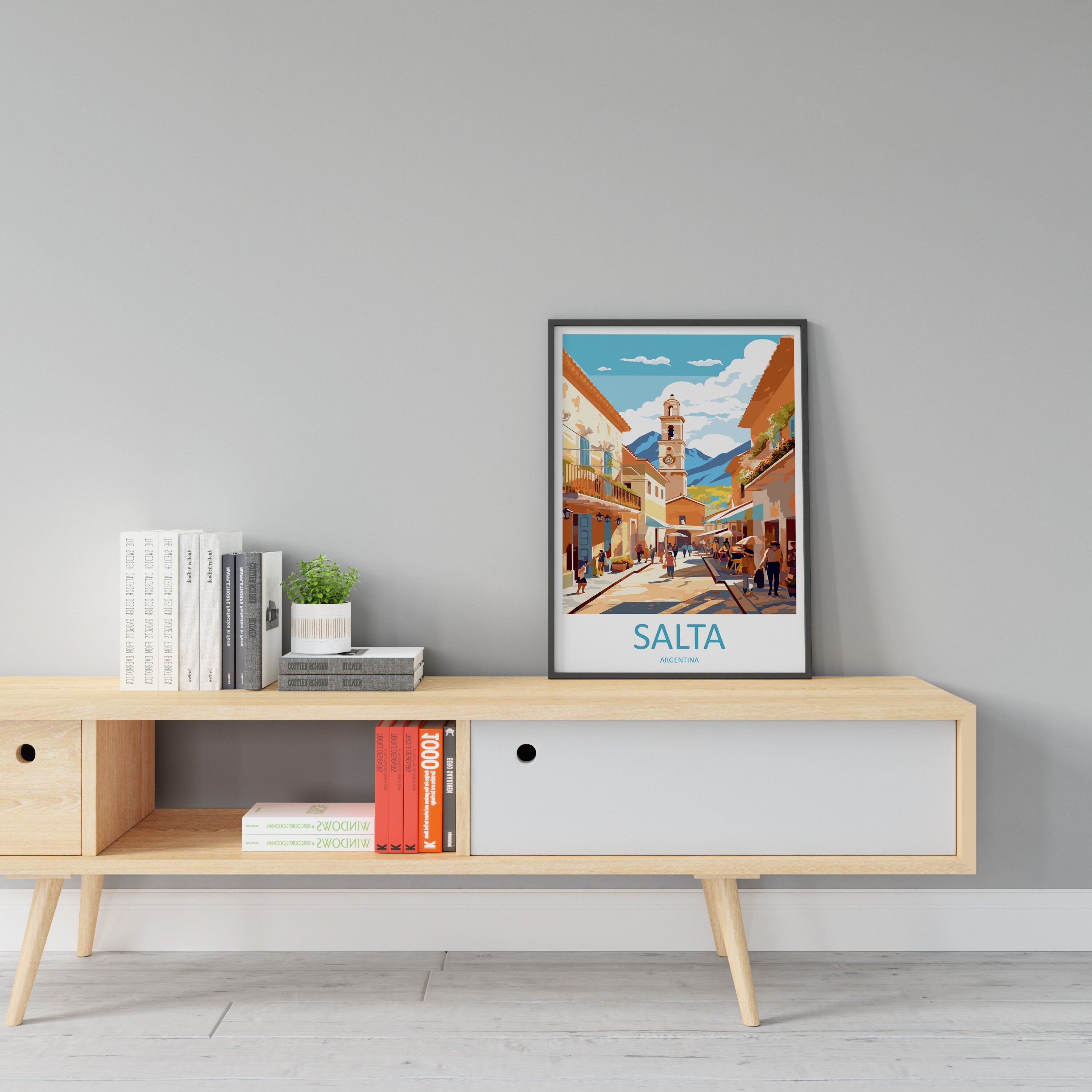 Salta Travel Print Wall Art Salta Wall Hanging Home Décor Salta Gift Art Lovers Argentina Art Lover Gift Salta Argentina Wall Art