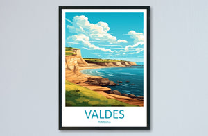 Valdes Peninsula Travel Print Wall Art Valdes Peninsula Wall Hanging Home Décor Valdes Gift Art Lovers Argentina Art Lover Gift Valdes Gift