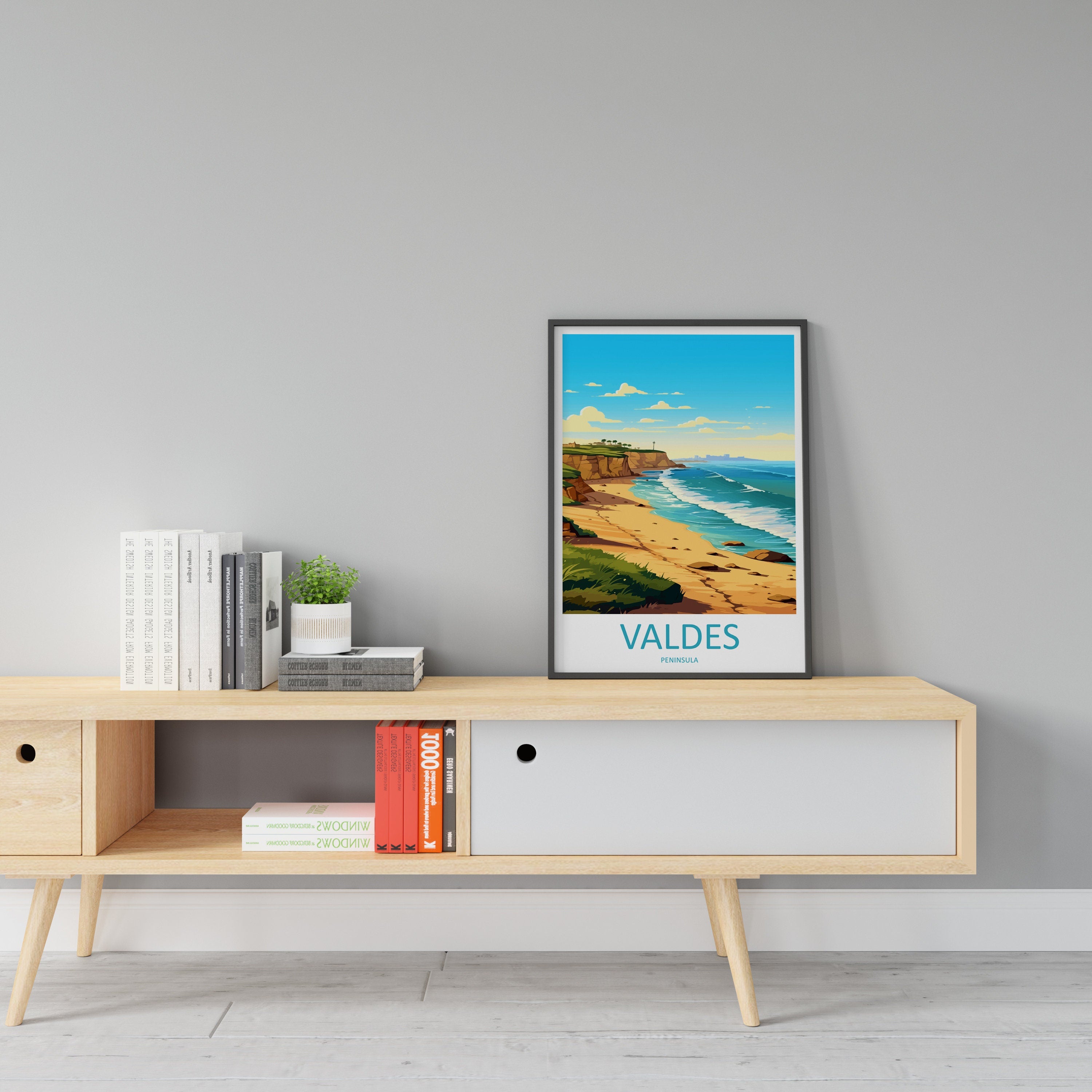 Valdes Peninsula Travel Print Wall Art Valdes Peninsula Wall Hanging Home Décor Valdes Gift Art Lovers Argentina Art Lover Gift Valdes Gift