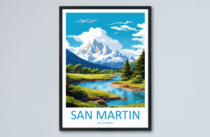 San Martin De Los Andes Travel Print Wall Art San Martin De Los Andes Wall Hanging Home Décor San Martin De Los Andes Gift Art Lovers