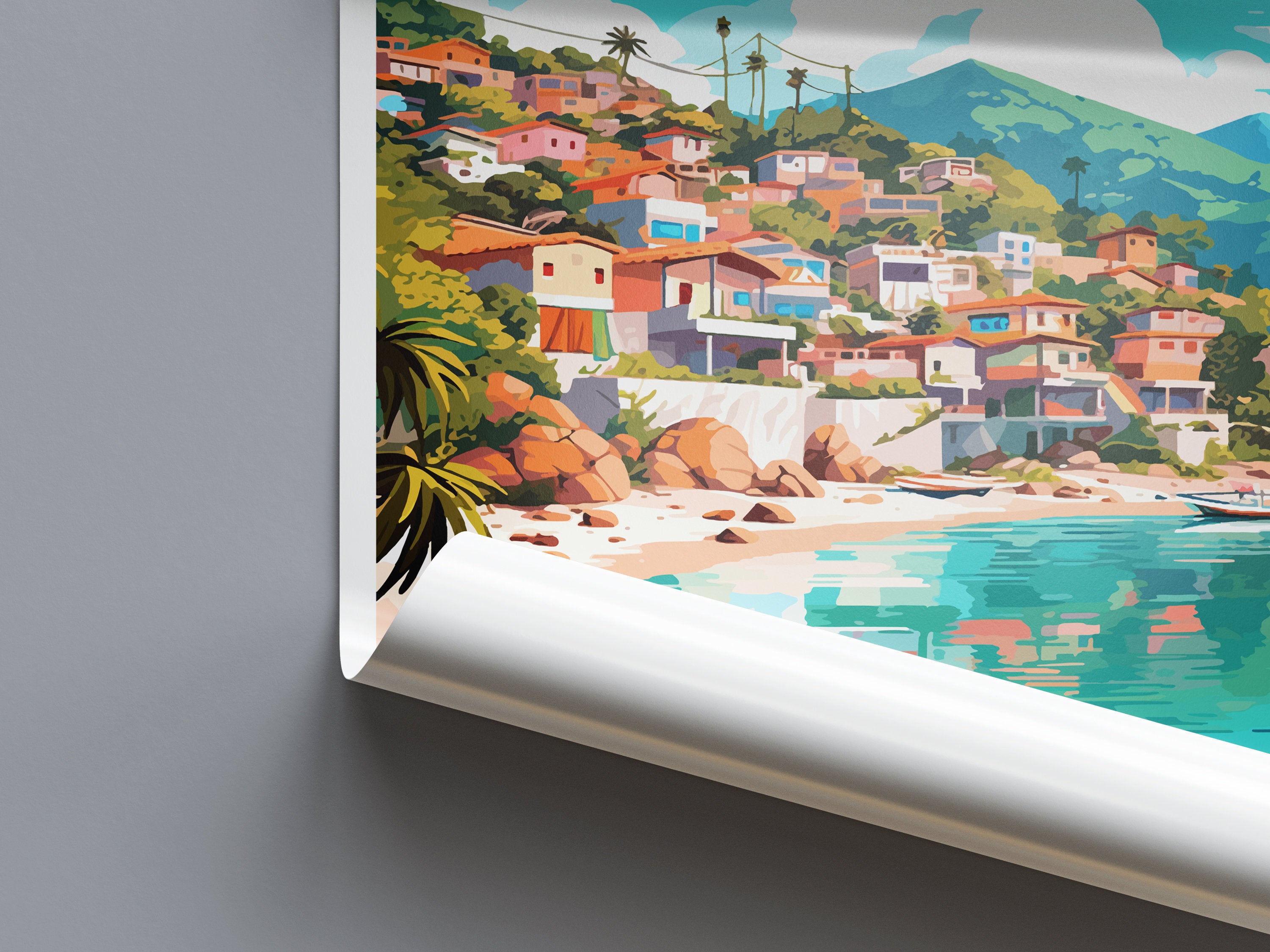 Yelapa Travel Print Wall Art Yelapa Wall Hanging Home Decoration Yelapa Gift Art Lovers Wall Art Print Art Yelapa Wall Hanging Poster