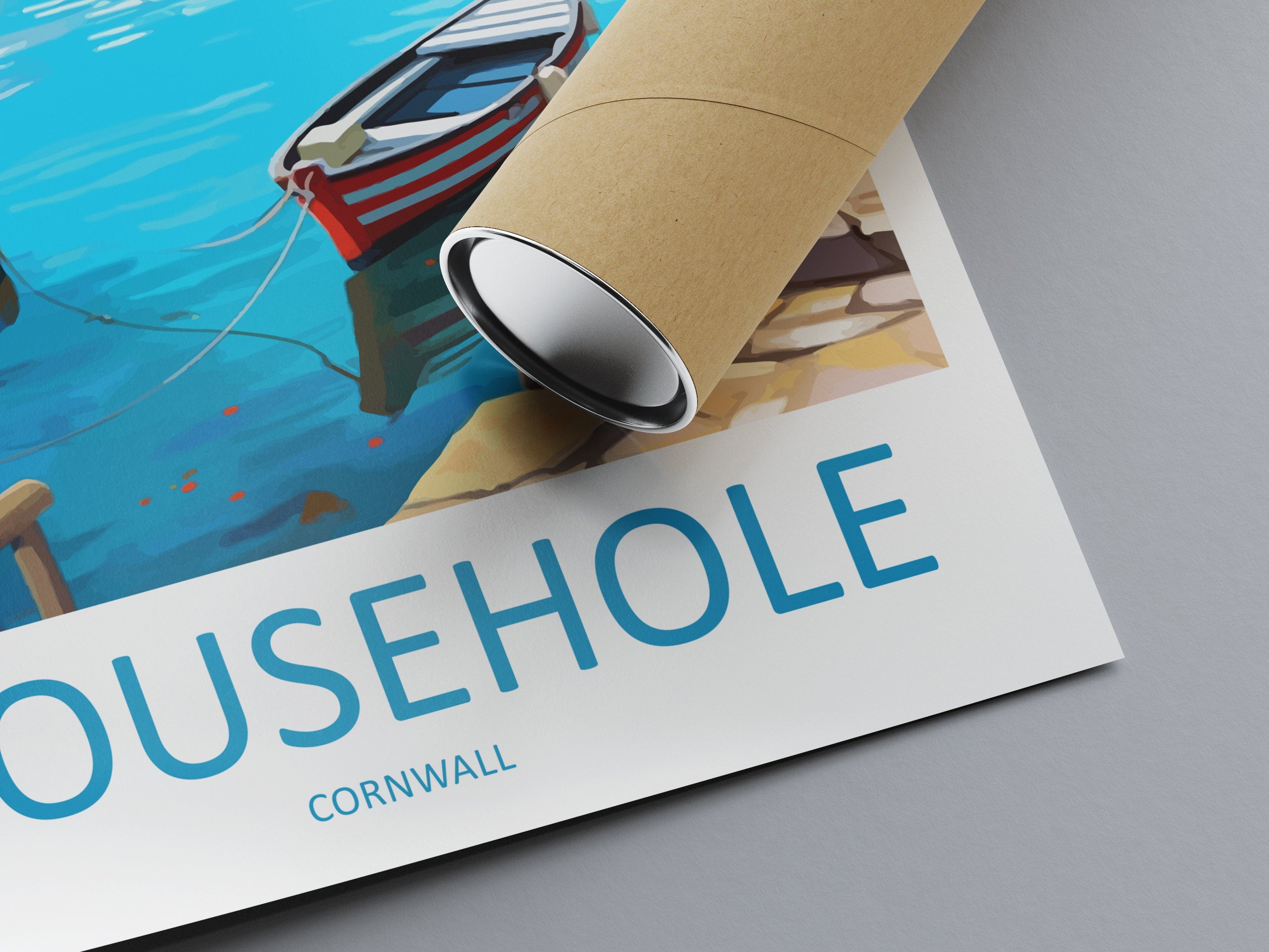 Mousehole Travel Print Wall Art Mousehole Wall Hanging Home Décor Mousehole Gift Art Lovers England Art Lover Gift Mousehole Poster