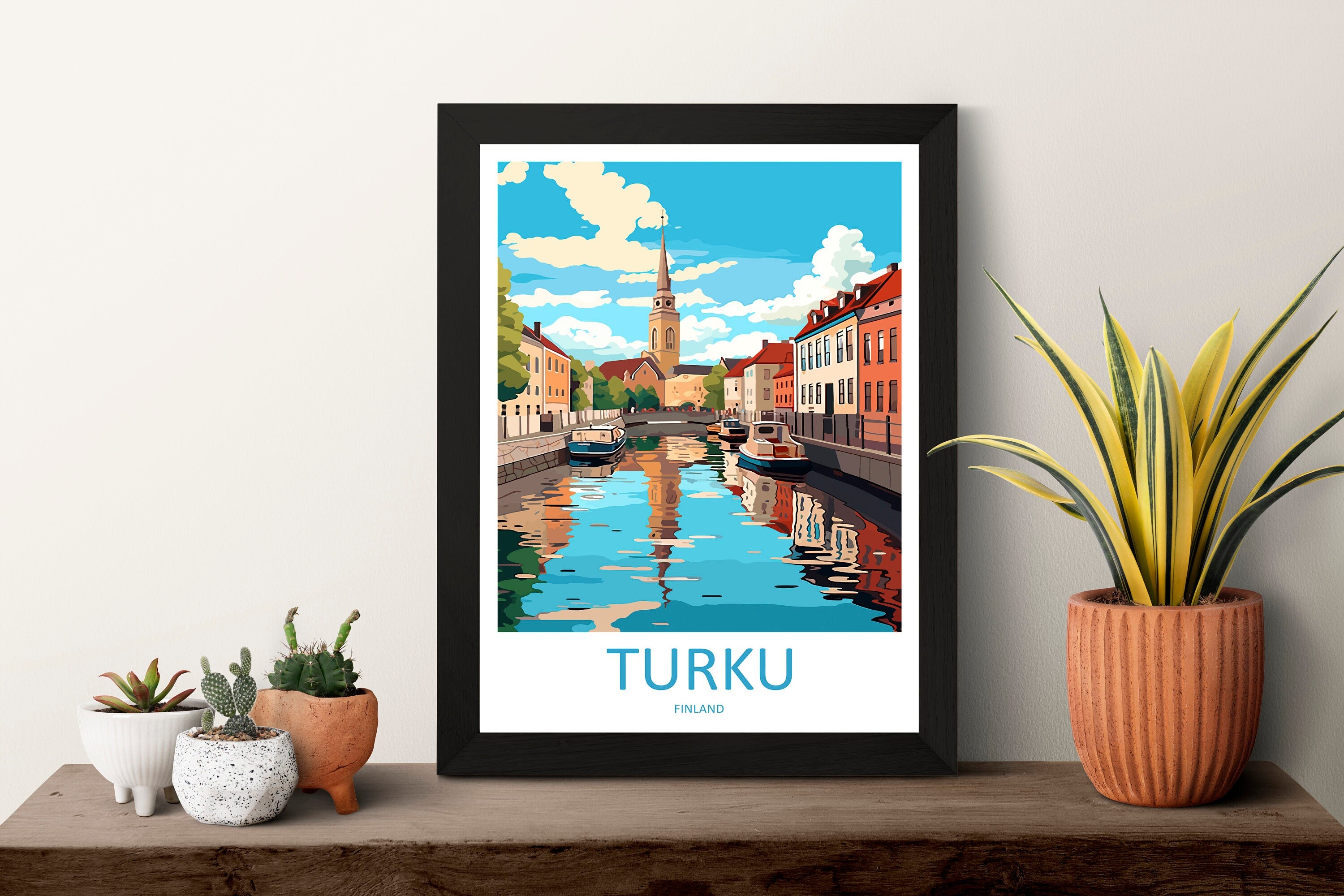 Turku Travel Print Wall Art Turku Wall Hanging Home Decor Turku Gift Art Lovers Wall Art Print Art Turku Wall Print Finland Travel Poster