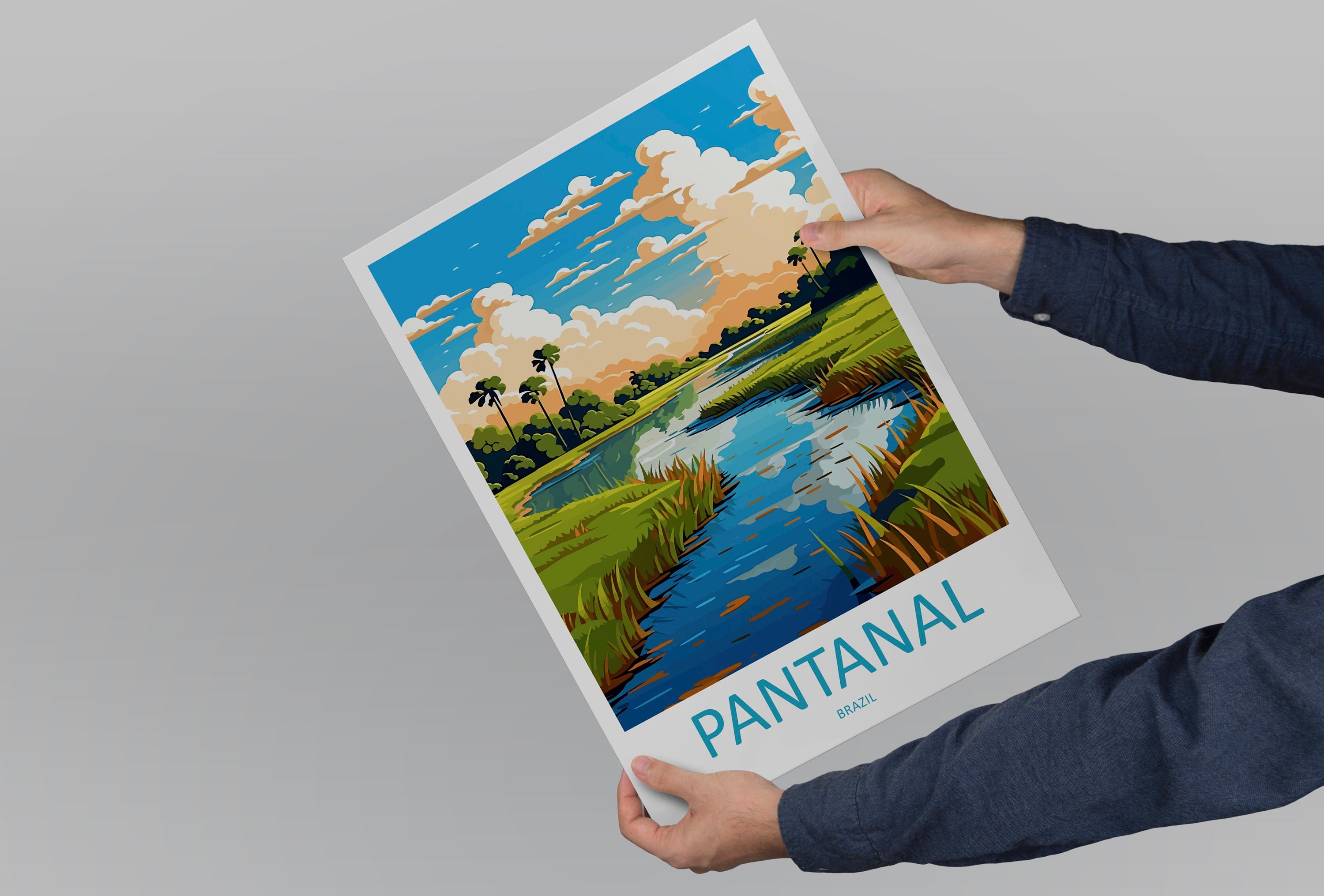 Pantanal Travel Print Wall Art Pantanal Wall Hanging Home Decor Pantanal Gift Art Lovers Wall Art Print Art Brazil Travel Poster