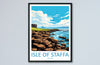 Isle Of Staffa Travel Print Wall Art Isle Of Staffa Wall Hanging Home Décor Isle Of Staffa Gift Art Lovers Scotland Art Lover Gift Isle