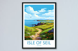 Isle Of Seil Travel Print Wall Art Isle Of Seil Wall Hanging Home Décor Isle Of Seil Gift Art Lovers Scotland Art Lover Travel Isle Gift