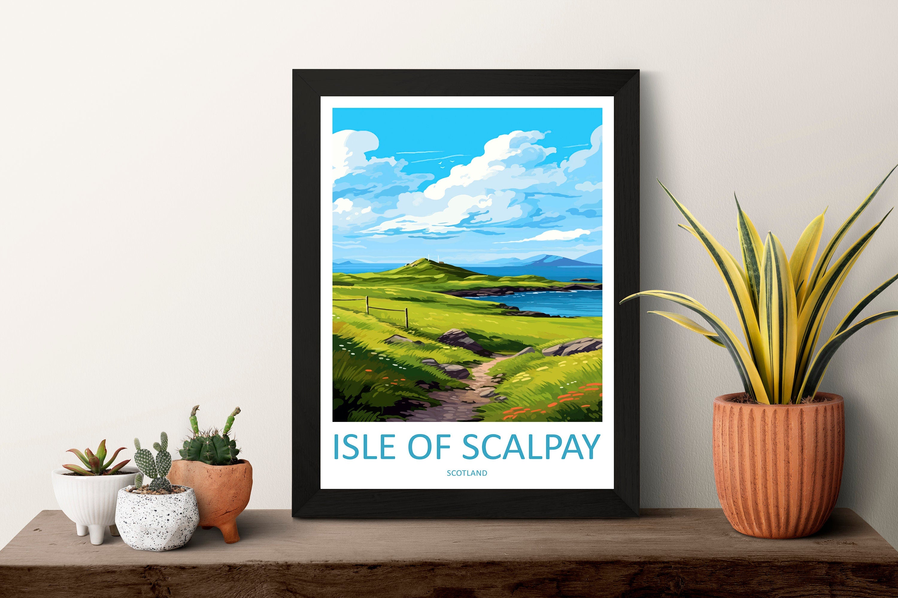 Isle Of Scalpay Travel Print Wall Art Isle Of Scalpay Wall Hanging Home Décor Isle Of Scalpay Gift Art Lovers Scotland Art Lover Travel Gift