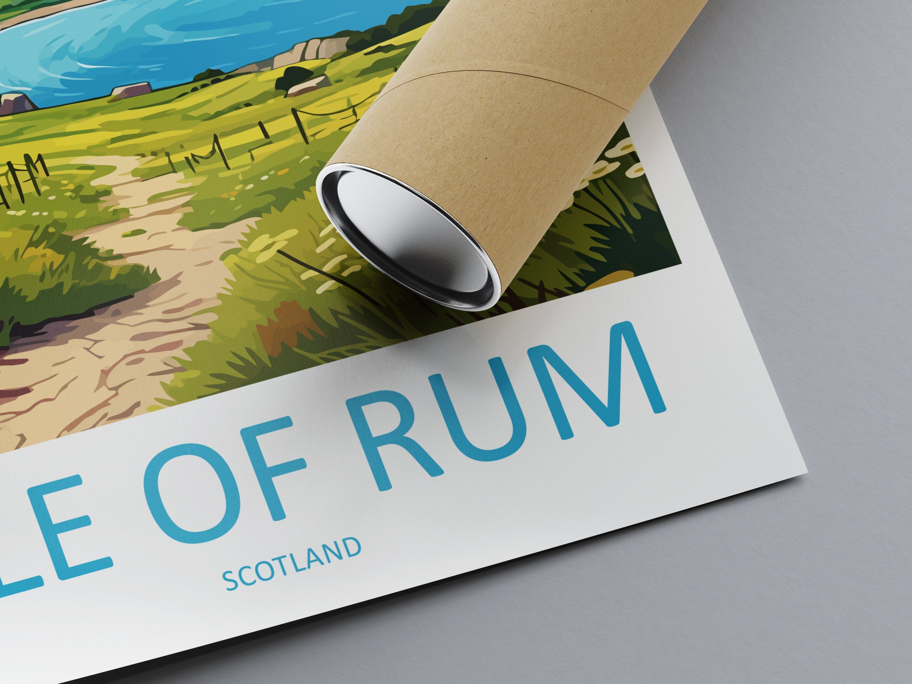 Isle Of Rum Travel Print Wall Art Isle Of Rum Wall Hanging Home Décor Isle Of Rum Gift Art Lovers Scotland Art Lover Travel Gift