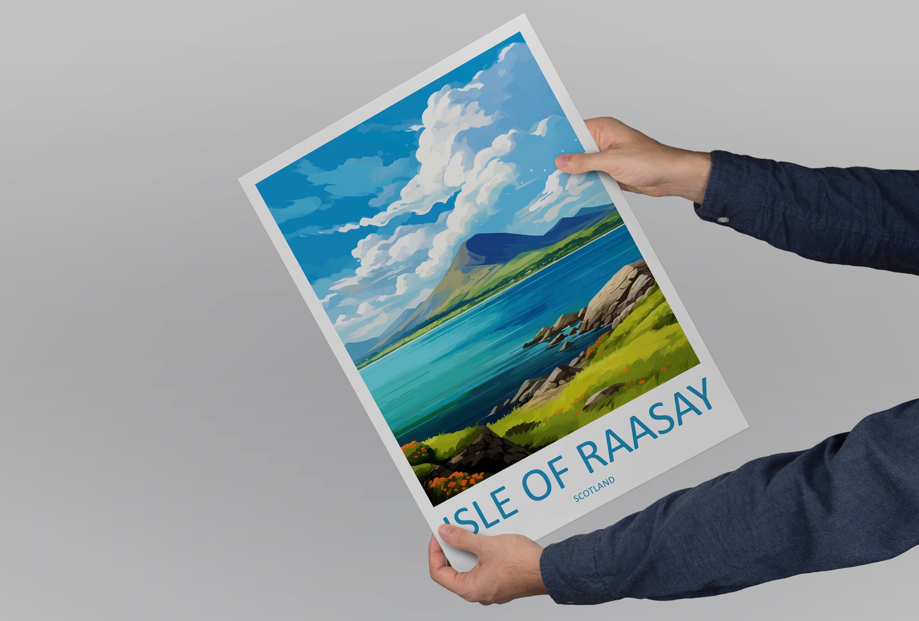 Isle Of Raasay Travel Print Wall Art Isle Of Raasay Wall Hanging Home Décor Isle Of Raasay Gift Art Lovers Scotland Art Lover Travel Gift