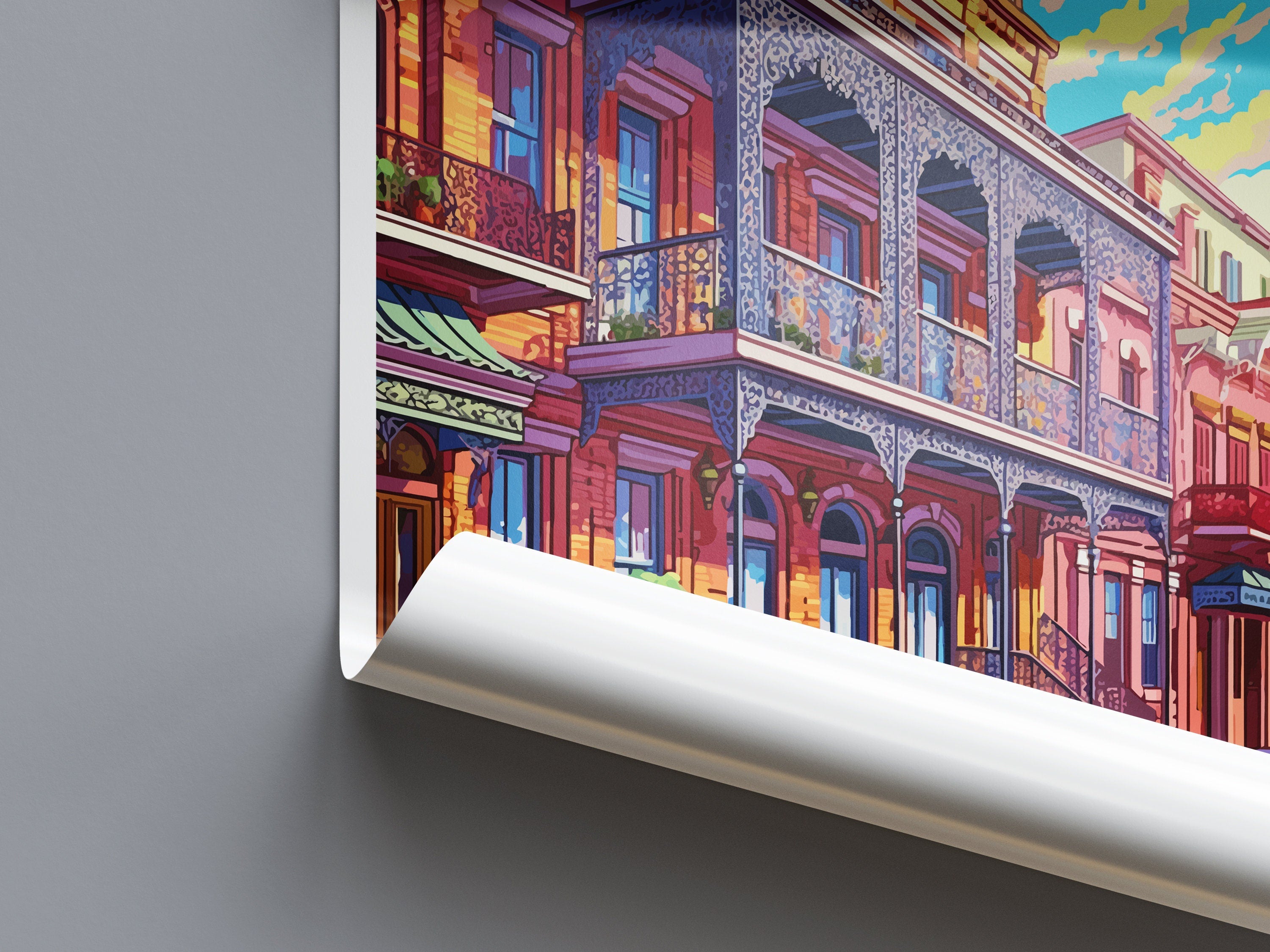 New Orleans Travel Print Wall Art New Orleans Wall Hanging Home Décor New Orleans Gift Art Lovers Gift New Orleans Print New Orleans Gift