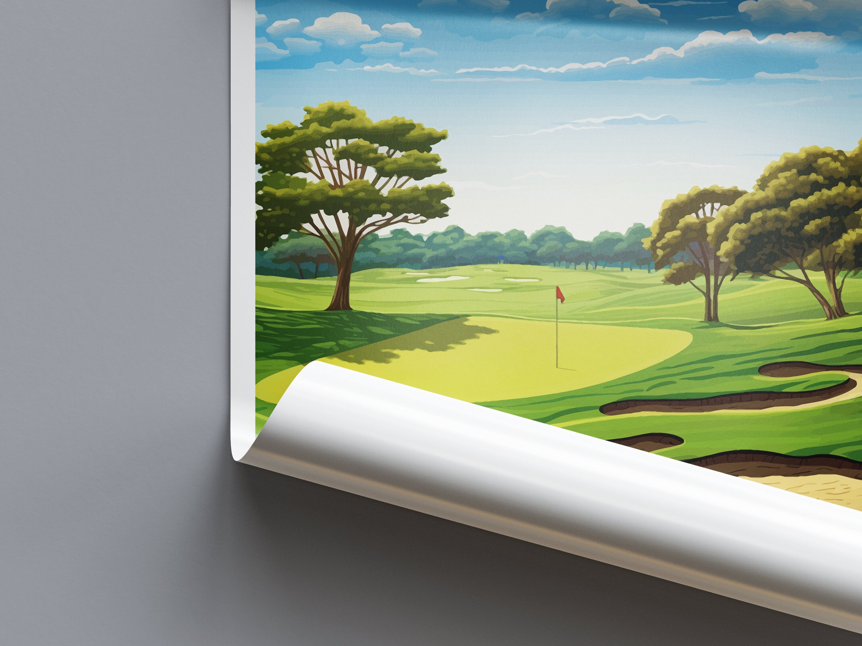 TPC San Antonio Golf Travel Print Wall Art TPC San Antonio Golf Wall Hanging Home Décor TPC San Antonio Golf Art Gift Art Lovers Golf Art