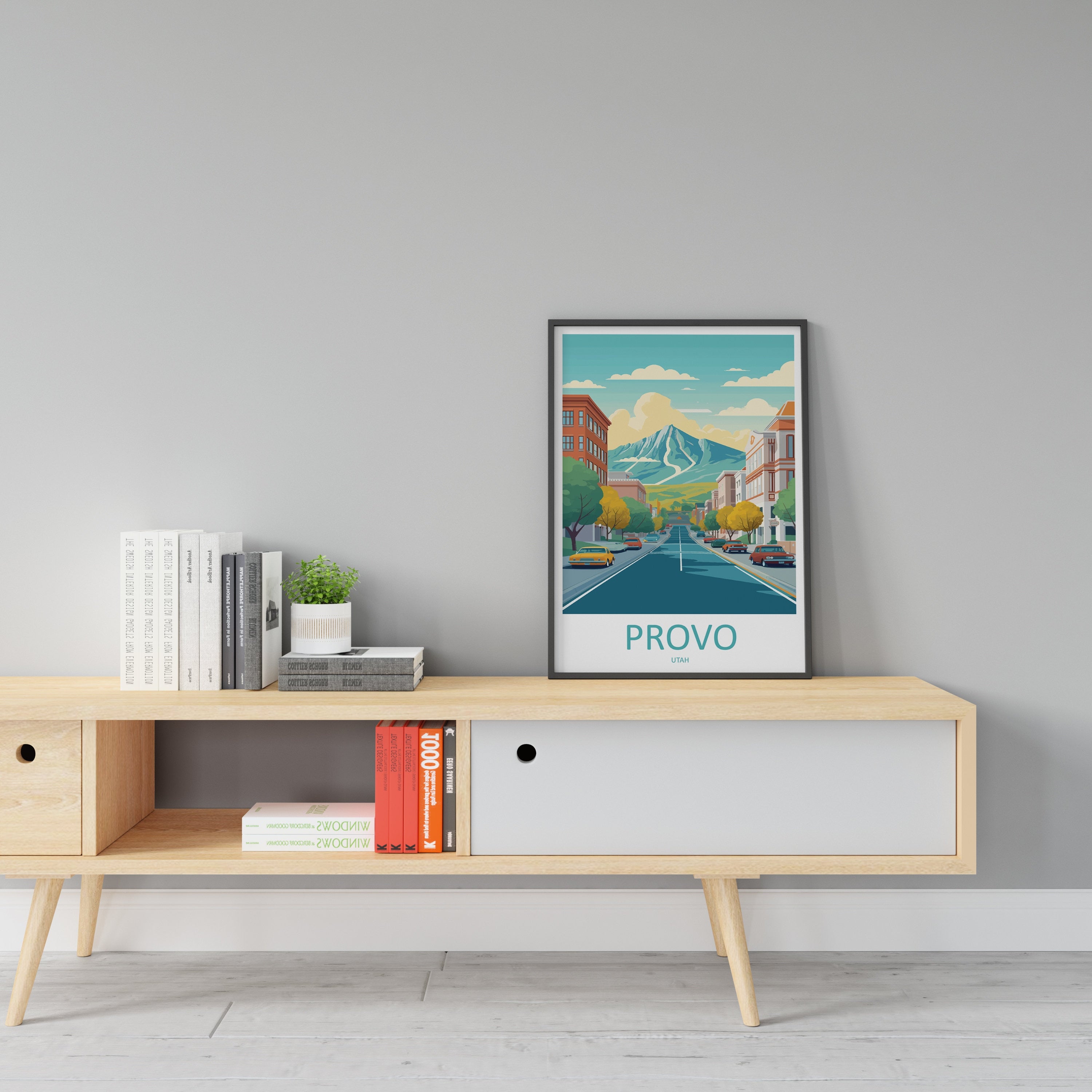 Provo Travel Print Wall Art Provo Wall Hanging Home Décor Provo Gift Art Lovers Utah Art Lover Gift Travel Posters Wall Art