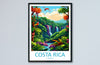 Costa Rica Travel Print Wall Art Costa Rica Wall Hanging Home Décor Costa Rica Gift Art Lovers Wall Art Caribbean Travel Print