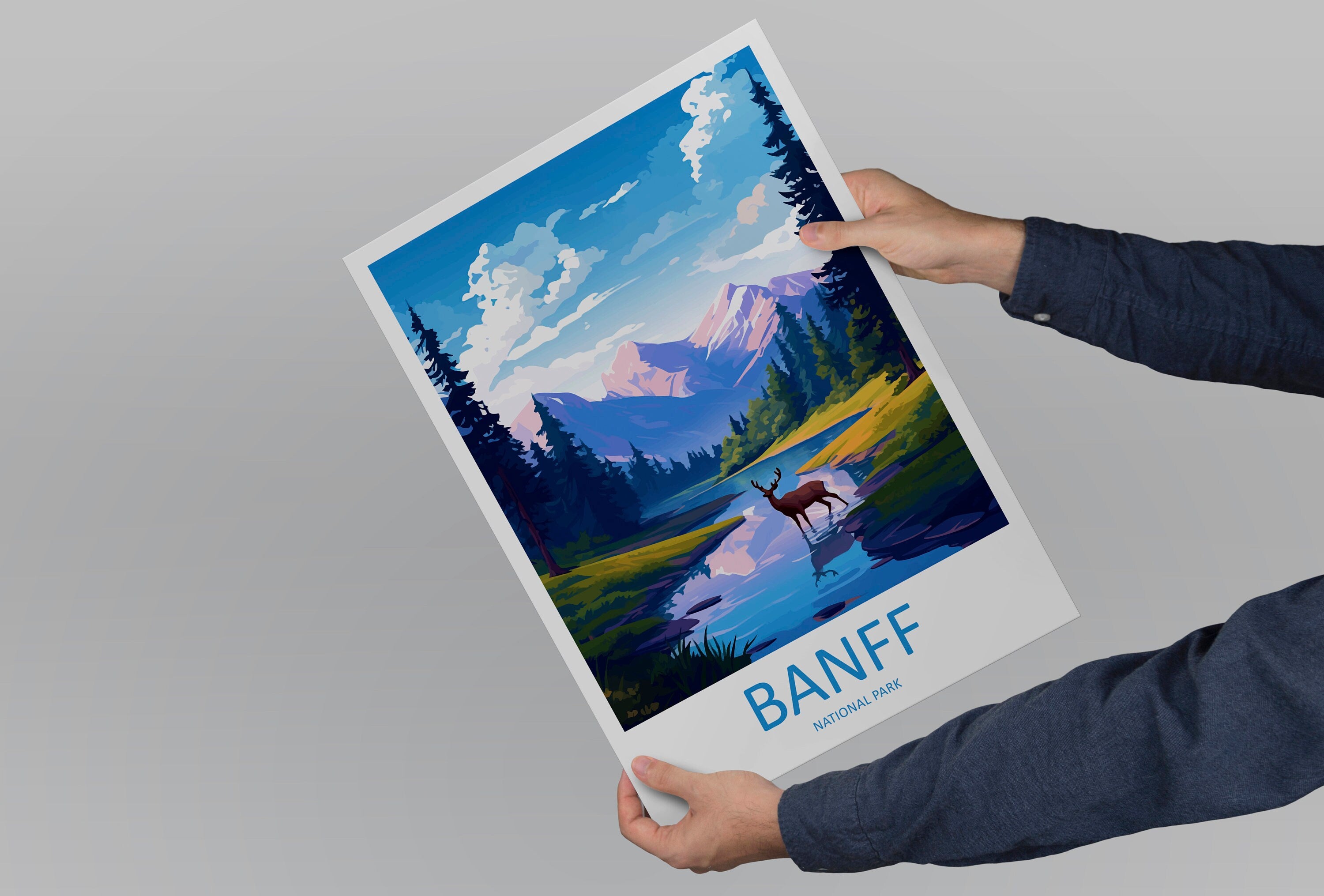 Banff National Park Travel Print Wall Art Banff Wall Hanging Home Décor Banff Gift Art Lovers Canada Art Lover Gift