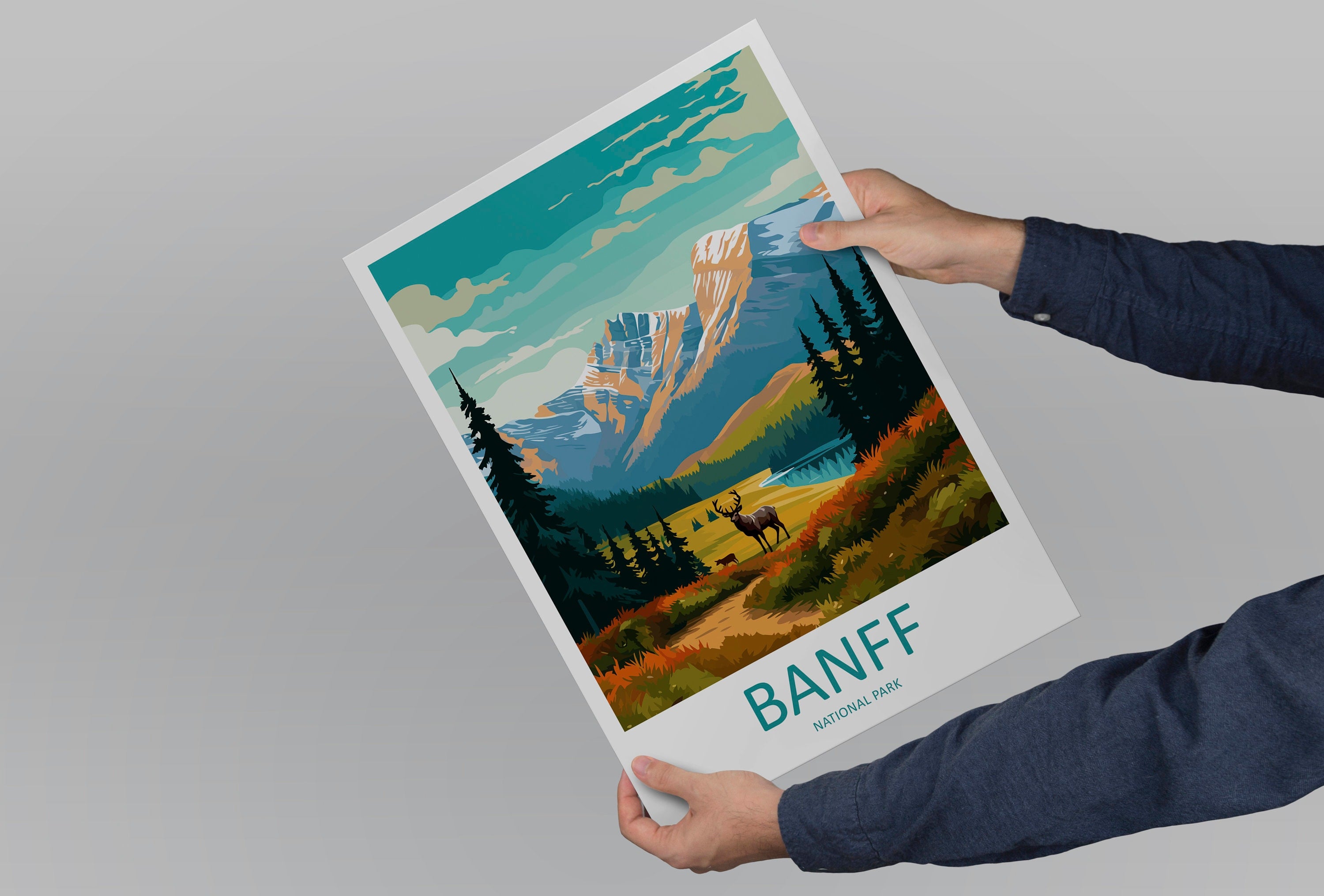 Banff National Park Travel Print Wall Art Banff Wall Hanging Home Décor Banff Gift Art Lovers Canada Art Lover Gift