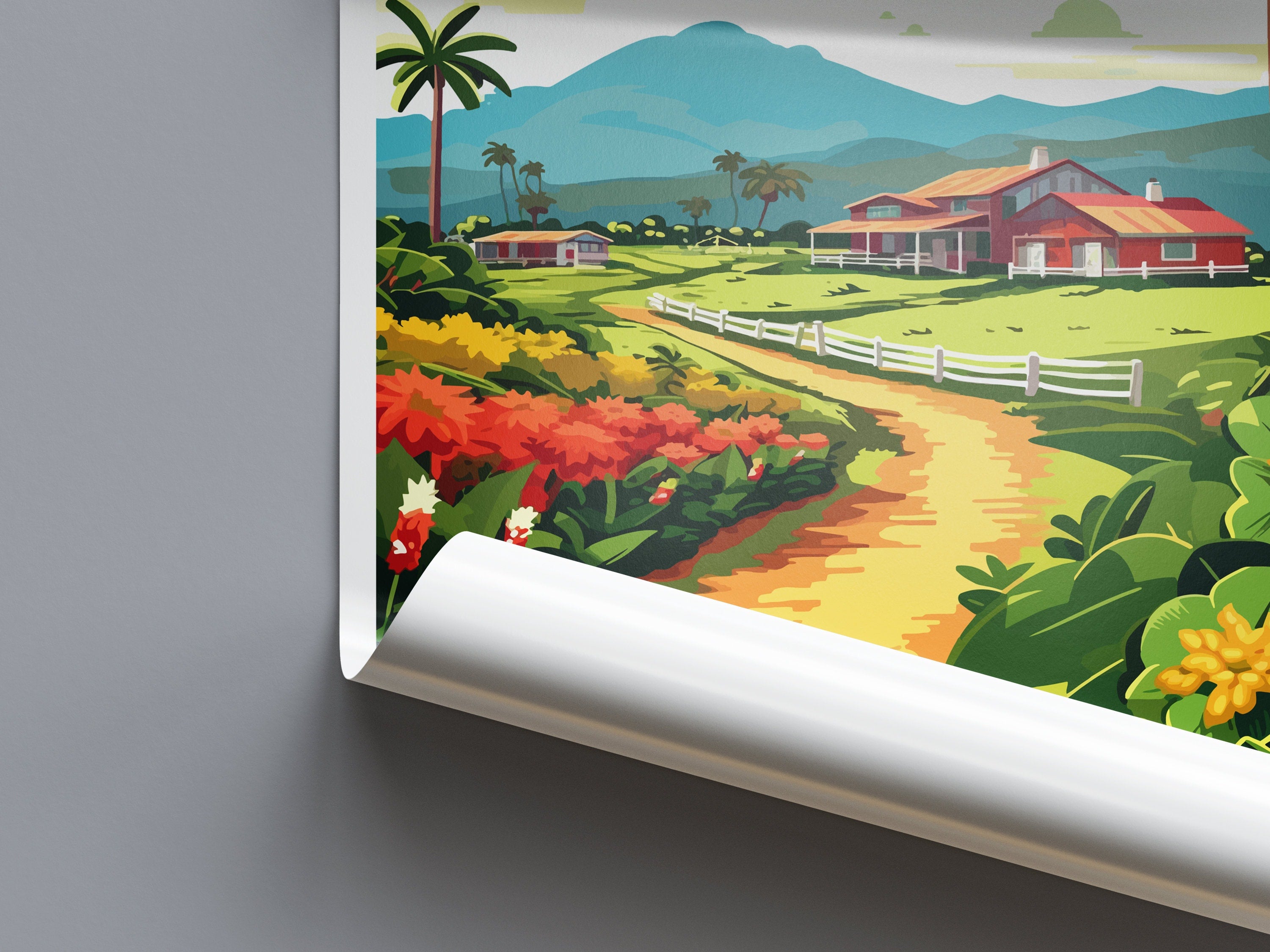 Dole Plantation Travel Print Wall Art Dole Plantation Wall Hanging Home Décor Plantation Gift Art Lovers Hawaii Art Lover Gift Print Artwork