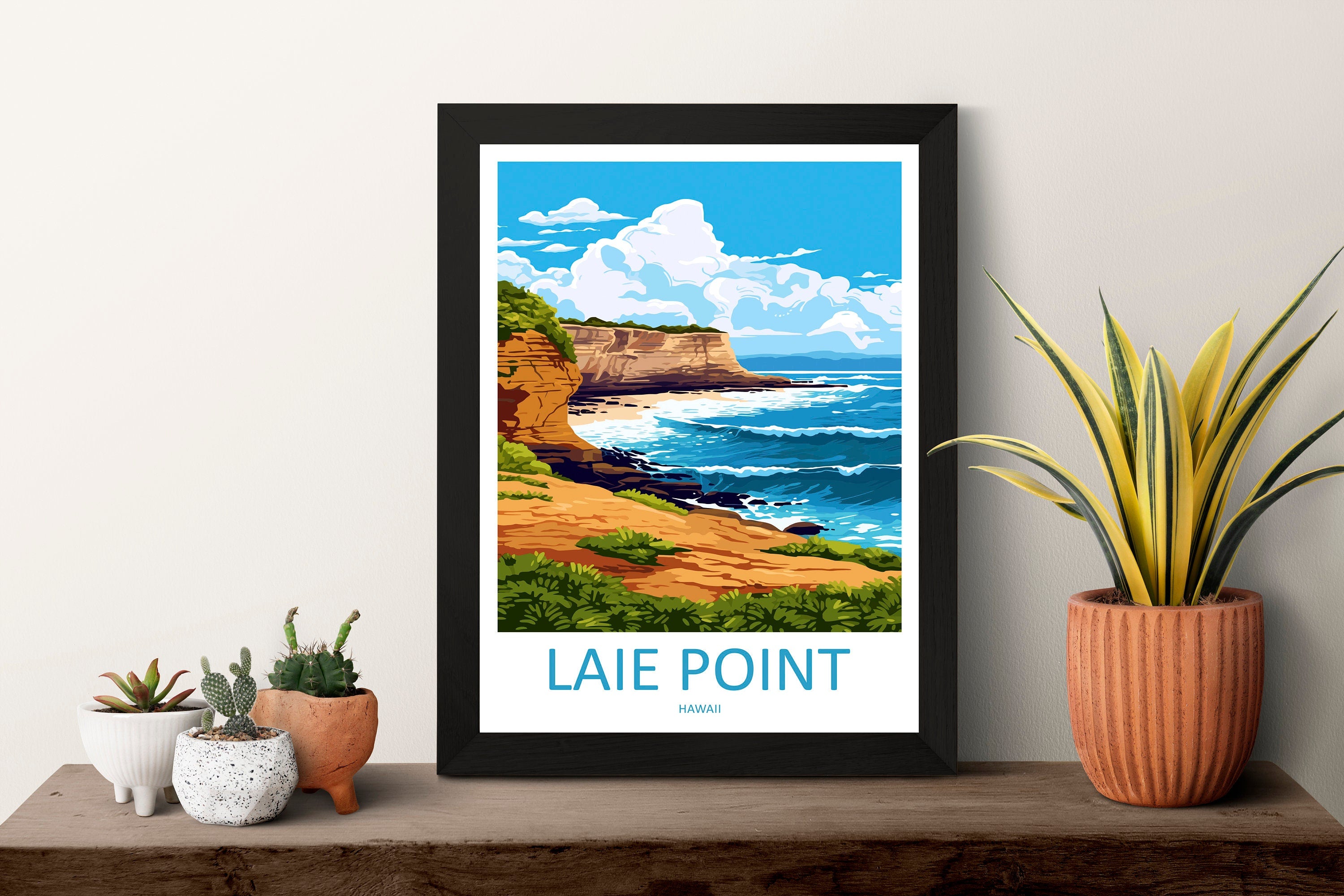 Laie Point Travel Print Wall Art Laie Point Wall Hanging Home Décor Laie Point Gift Art Lovers Hawaii Art Lover Gift Print Artwork