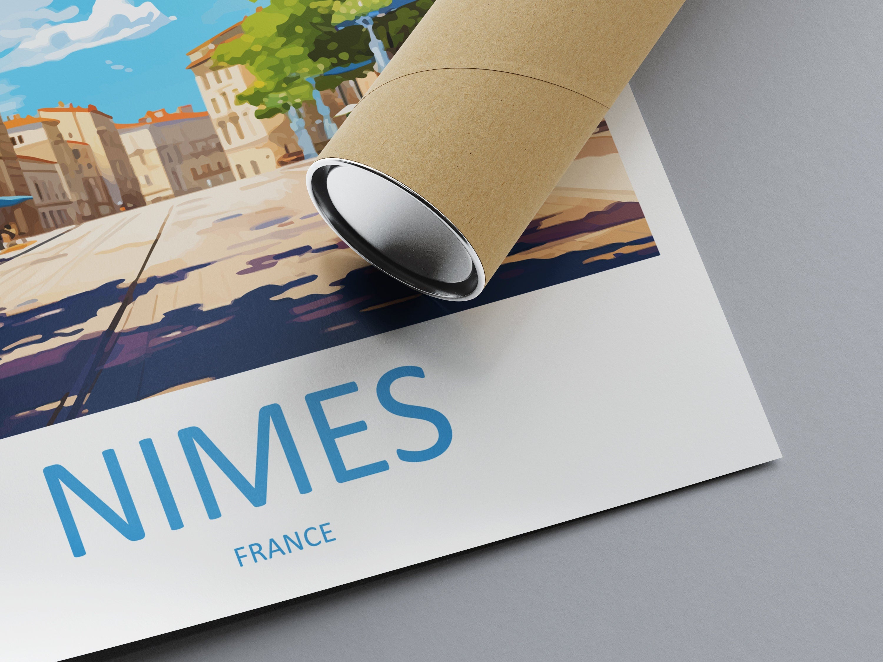 Nimes Travel Print Wall Art Nimes Wall Hanging Home Décor Nimes Gift Art Lovers France Art Lover Gift Nimes Print