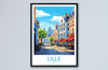 Lille Travel Print Wall Art Lille Wall Hanging Home Décor Lille Gift Art Lovers France Art Lover Gift Lille Print