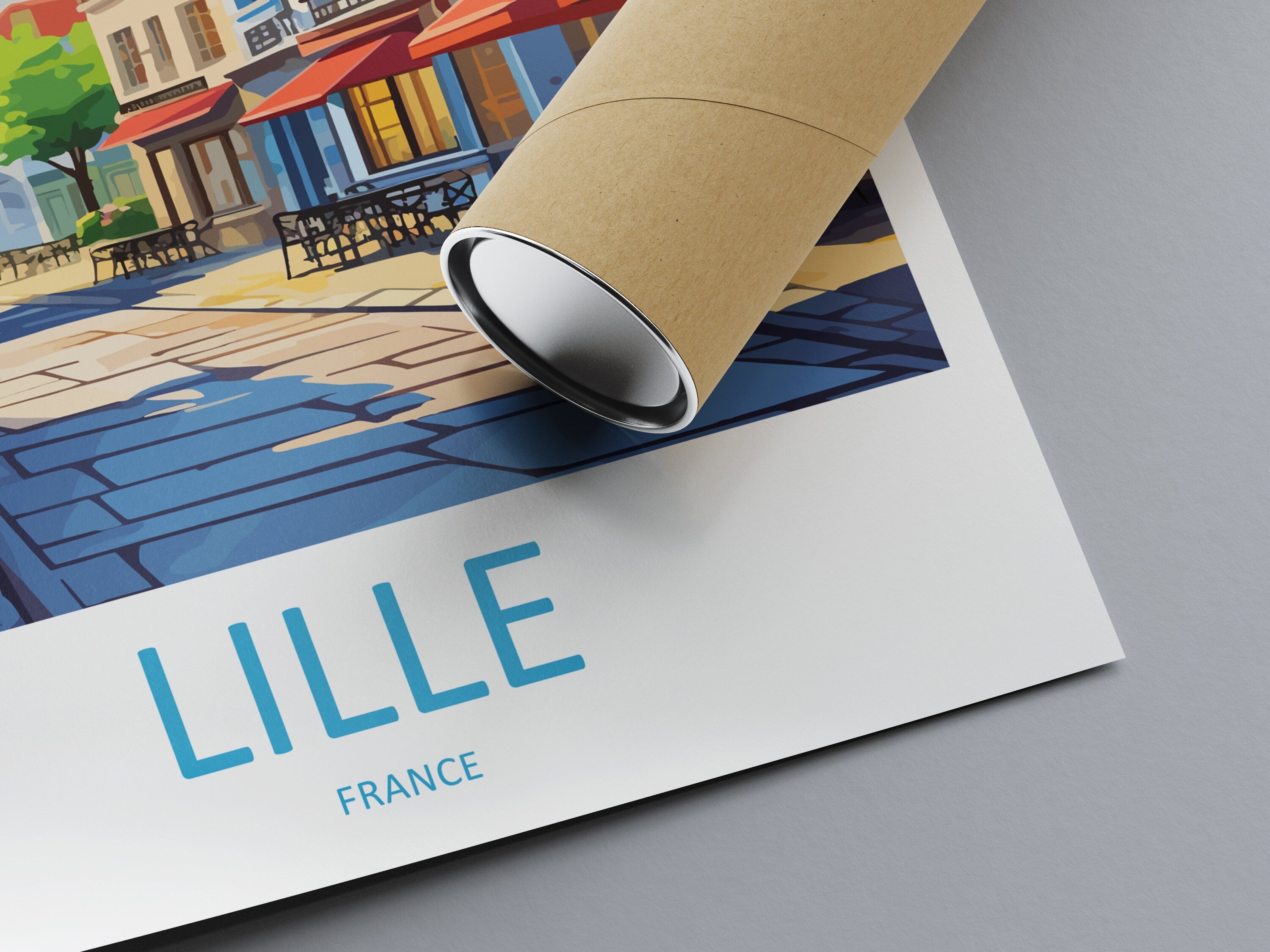 Lille Travel Print Wall Art Lille Wall Hanging Home Décor Lille Gift Art Lovers France Art Lover Gift Lille Print