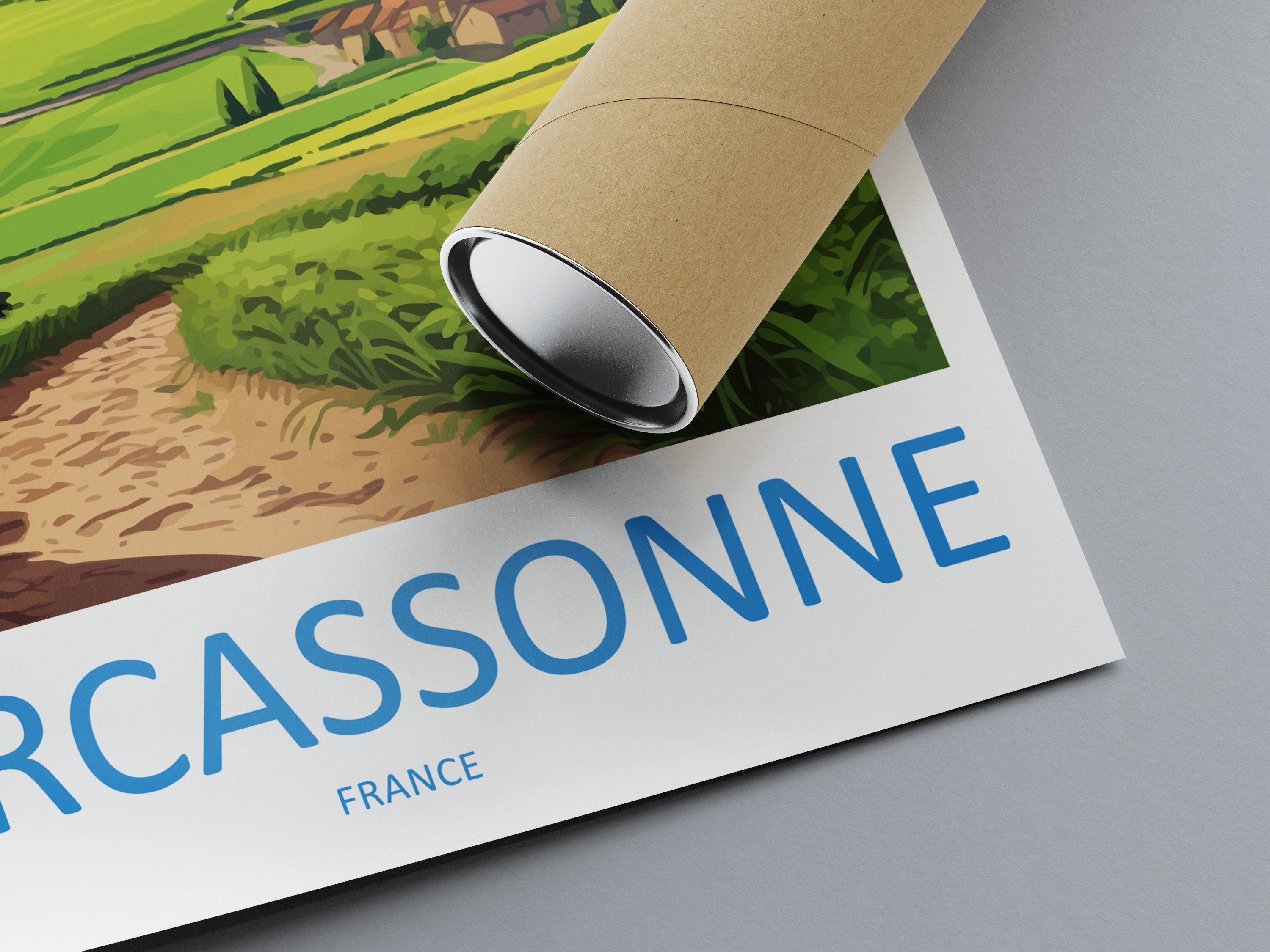 Carcassonne Travel Print Wall Art Carcassonne Wall Hanging Home Décor Carcassonne Gift Art Lovers France Art Lover Gift Carcassonne Poster