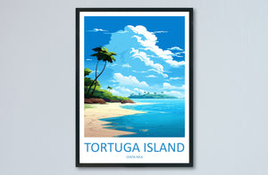 Tortuga Island Travel Print Wall Art Tortuga Island Wall Hanging Home Décor Tortuga Island Gift Art Lovers Wall Art Costa Rica Wall Art