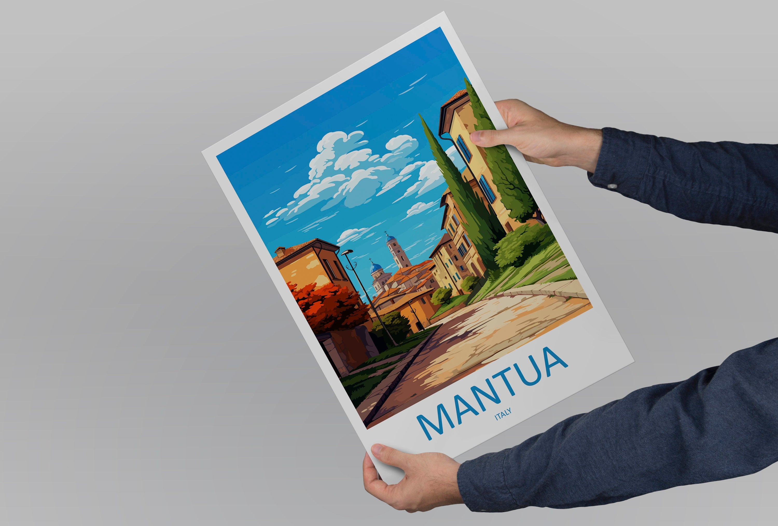 Mantua Travel Print Wall Art Mantua Italy Wall Hanging Home Decor Mantua Gift Art Lovers Wall Art Print Mantua Italy