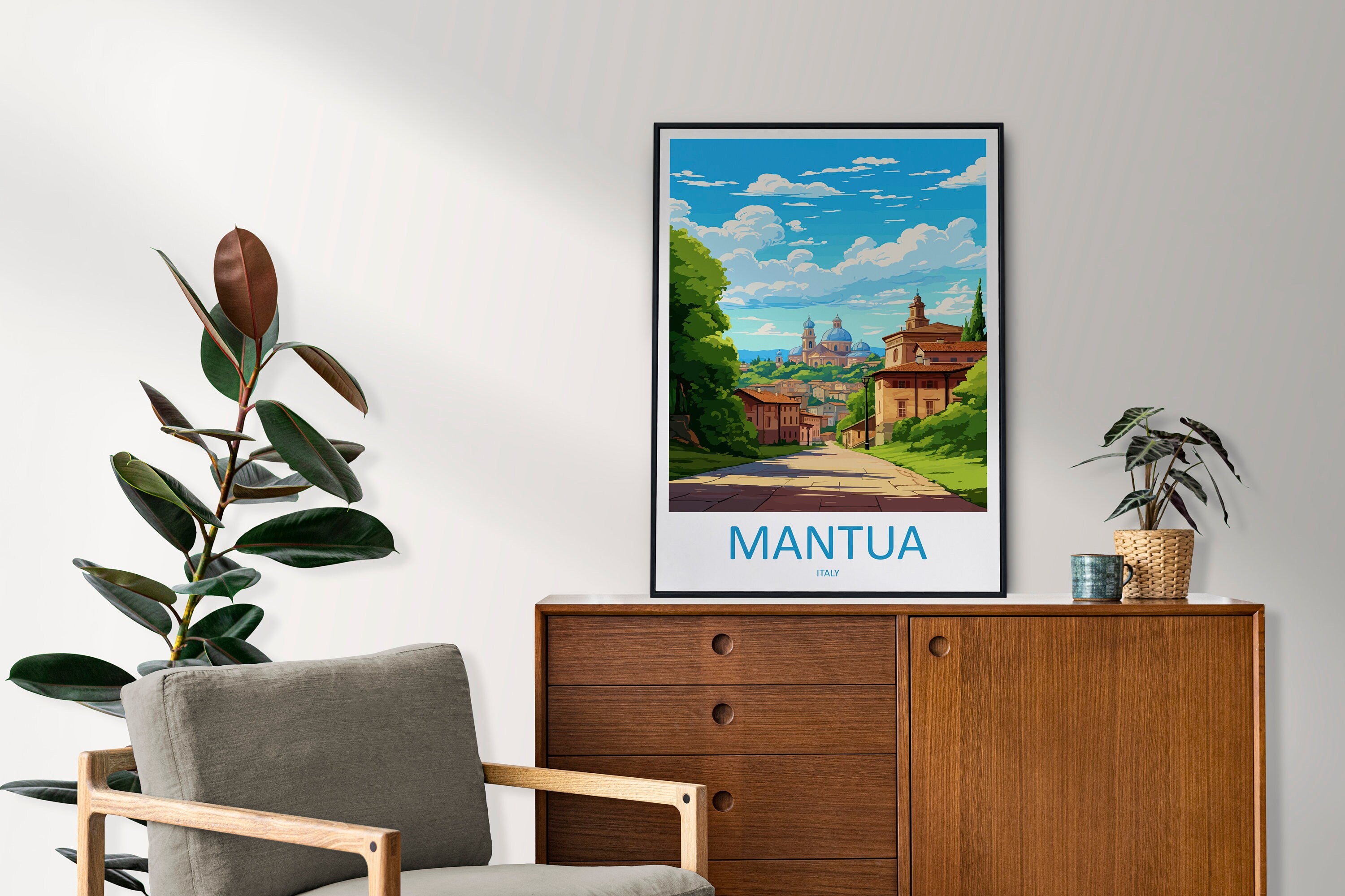 Mantua Travel Print Wall Art Mantua Italy Wall Hanging Home Decor Mantua Gift Art Lovers Wall Art Print Mantua Italy
