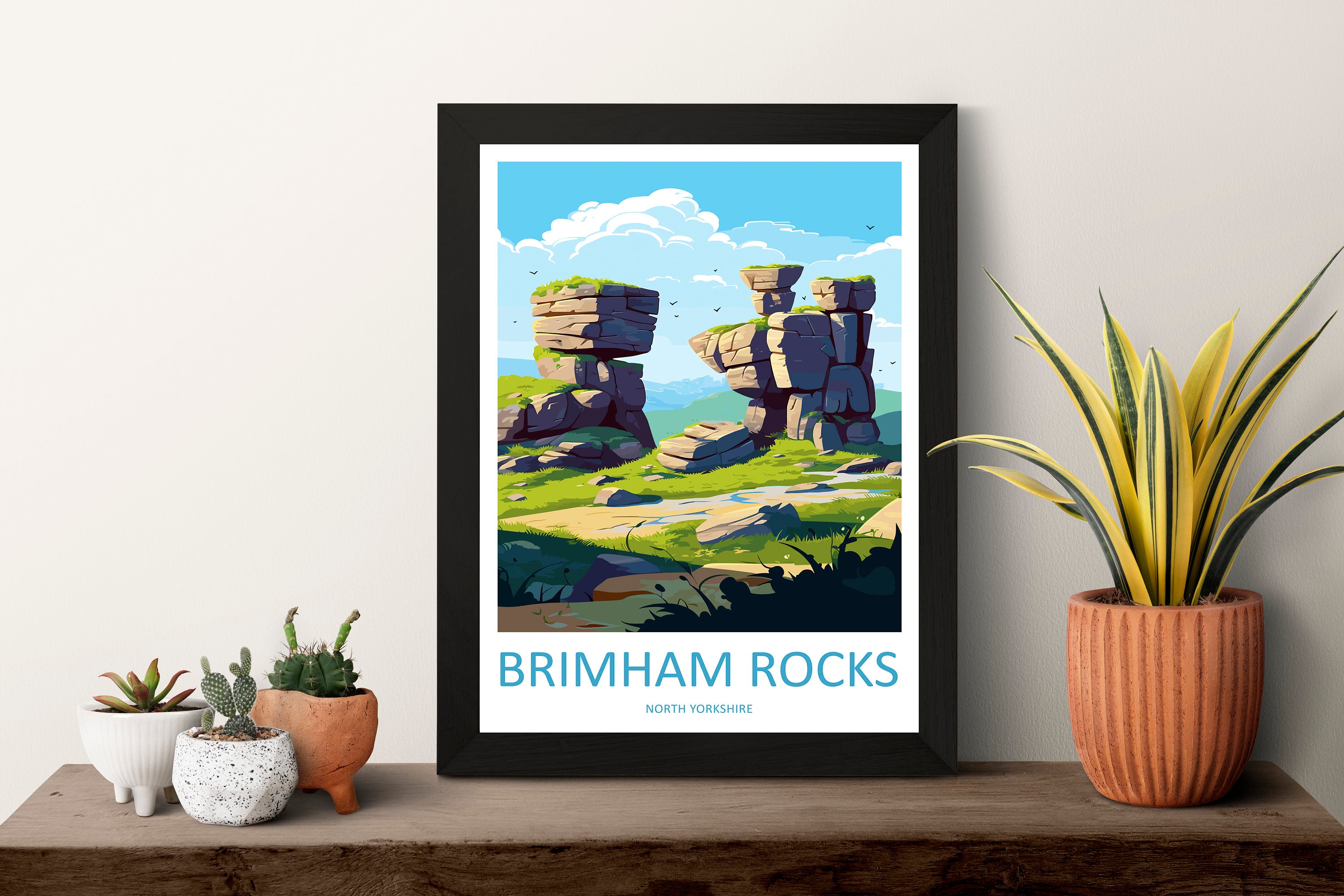 Brimham Rocks Travel Print Wall Art Brimham Rocks Wall Hanging Home Décor Brimham Rocks Head Gift Art Lovers England Art Lover