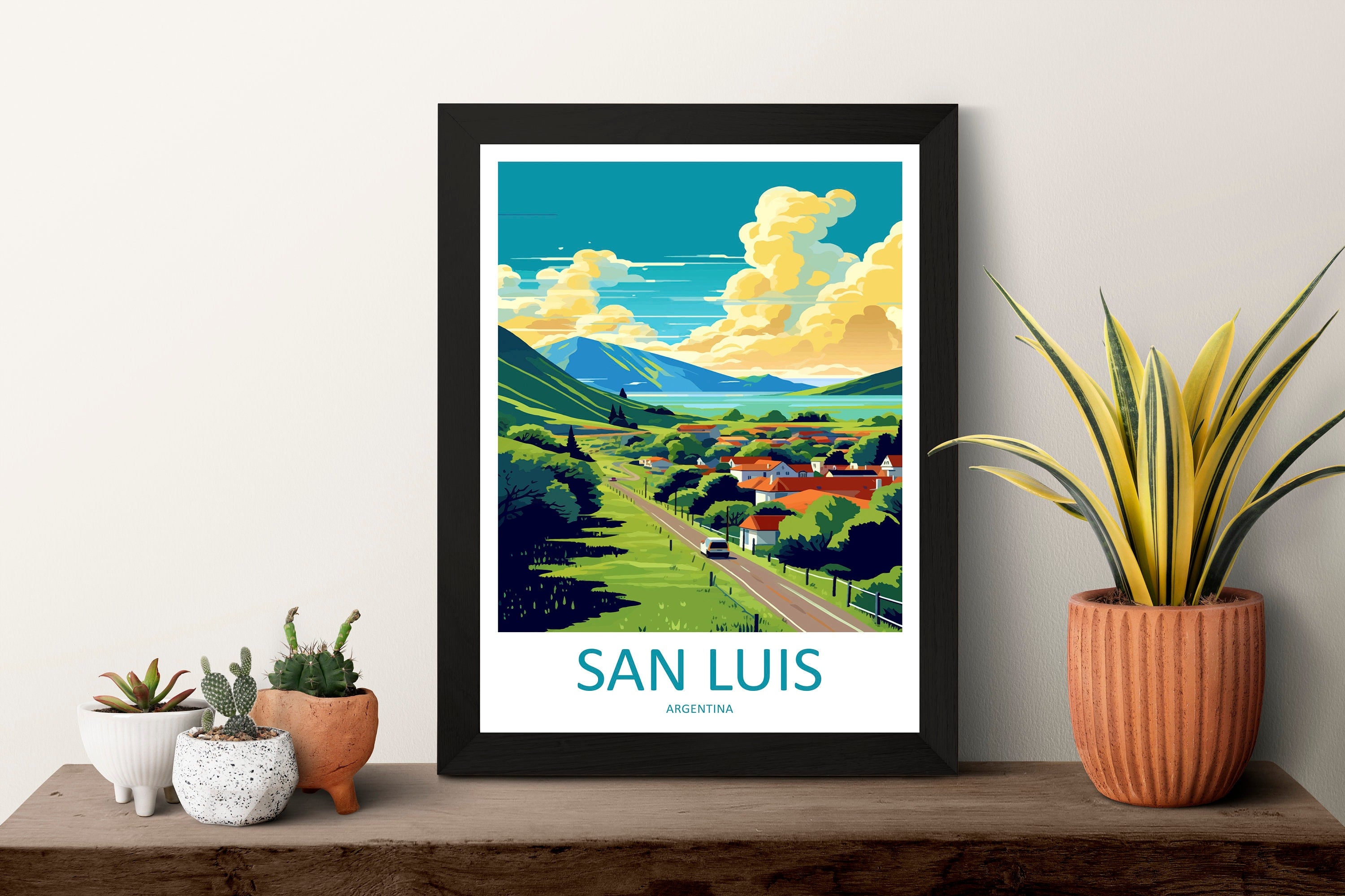 San Luis Travel Print Wall Art San Luis Wall Hanging Home Décor San Luis Gift Art Lovers Argentina Art Lover Gift San Luis