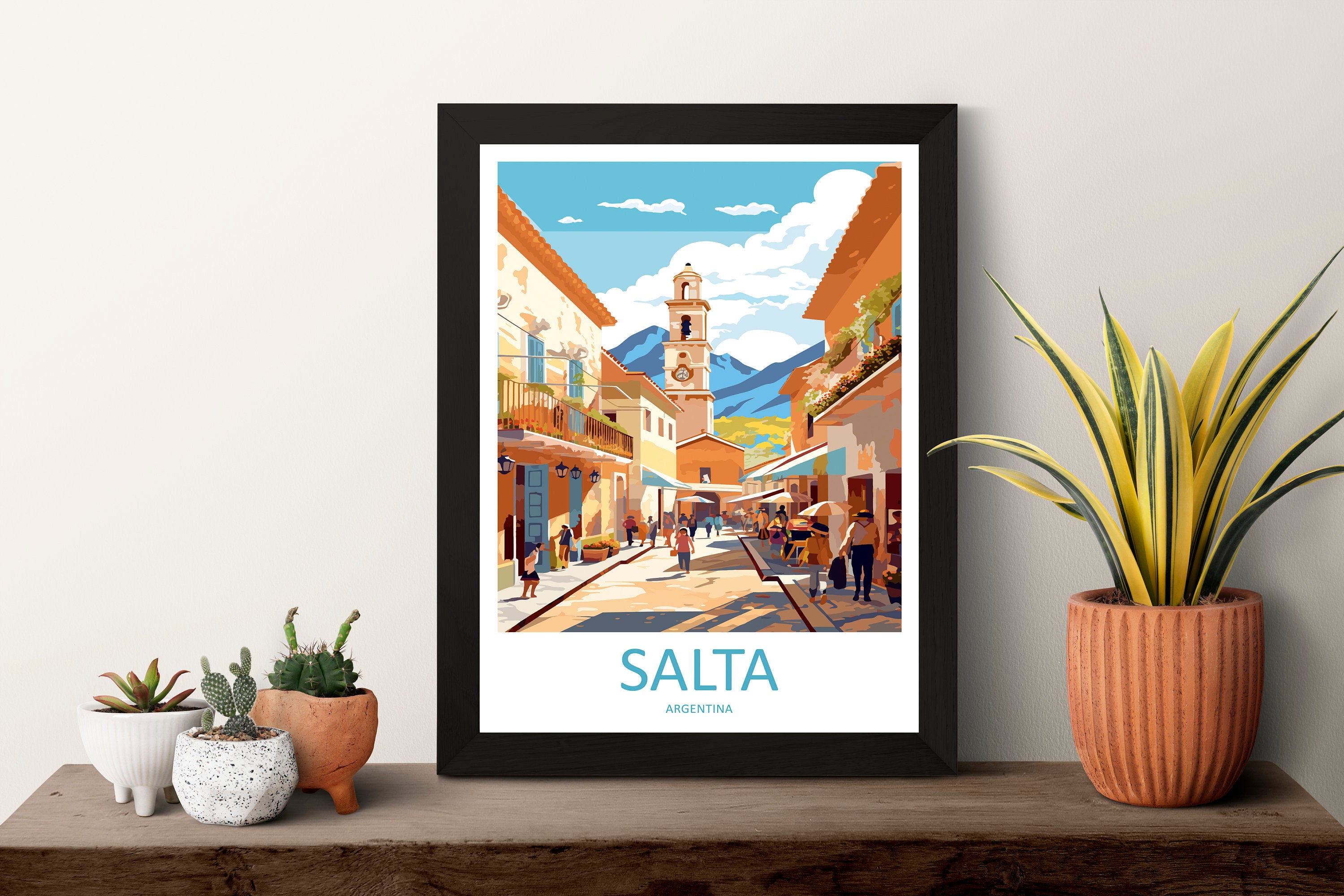 Salta Travel Print Wall Art Salta Wall Hanging Home Décor Salta Gift Art Lovers Argentina Art Lover Gift Salta Argentina Wall Art