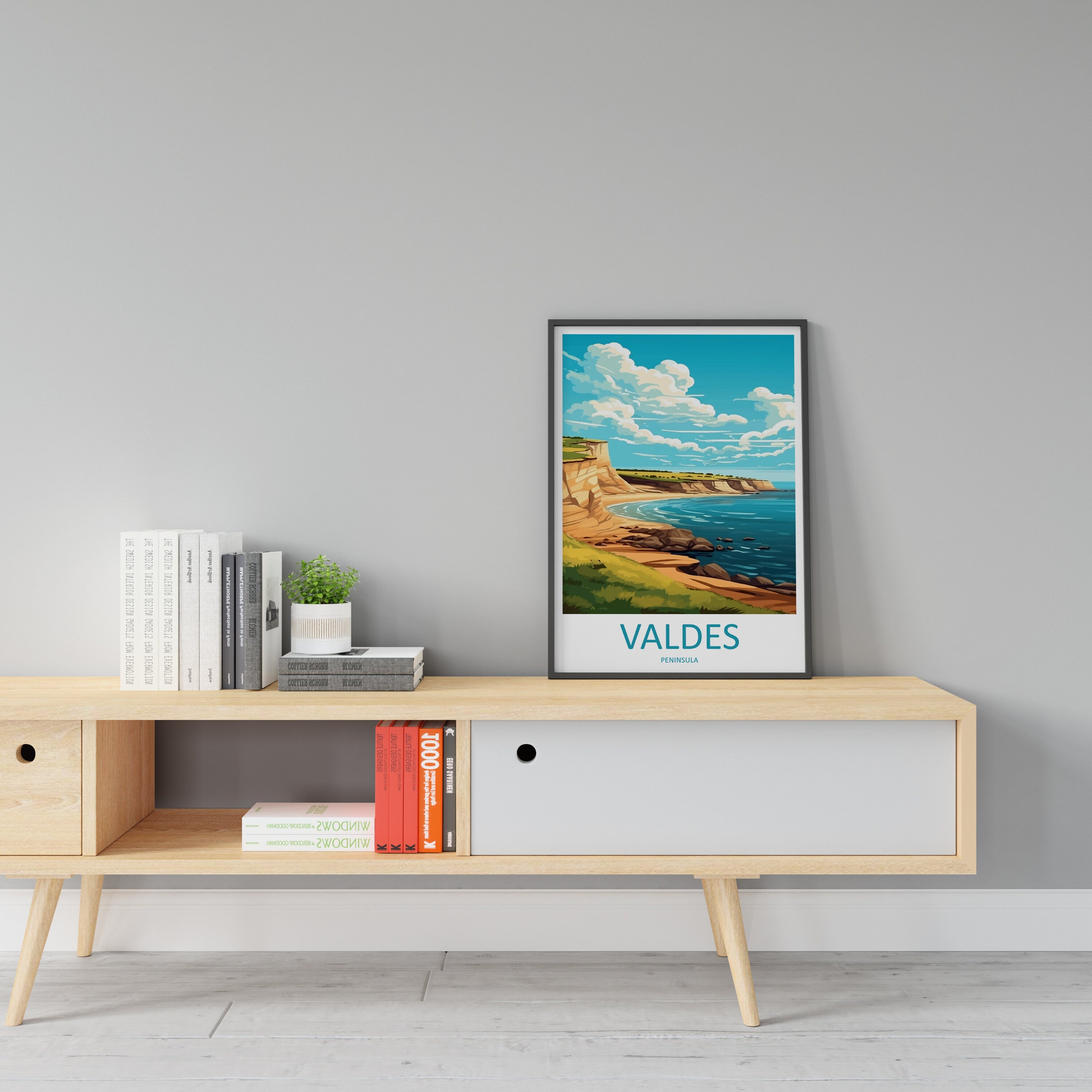 Valdes Peninsula Travel Print Wall Art Valdes Peninsula Wall Hanging Home Décor Valdes Gift Art Lovers Argentina Art Lover Gift Valdes Gift