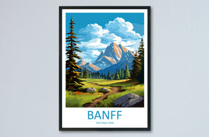 Banff National Park Travel Print Wall Art Banff Wall Hanging Home Décor Banff Gift Art Lovers Canada Art Lover Gift Banff Gift