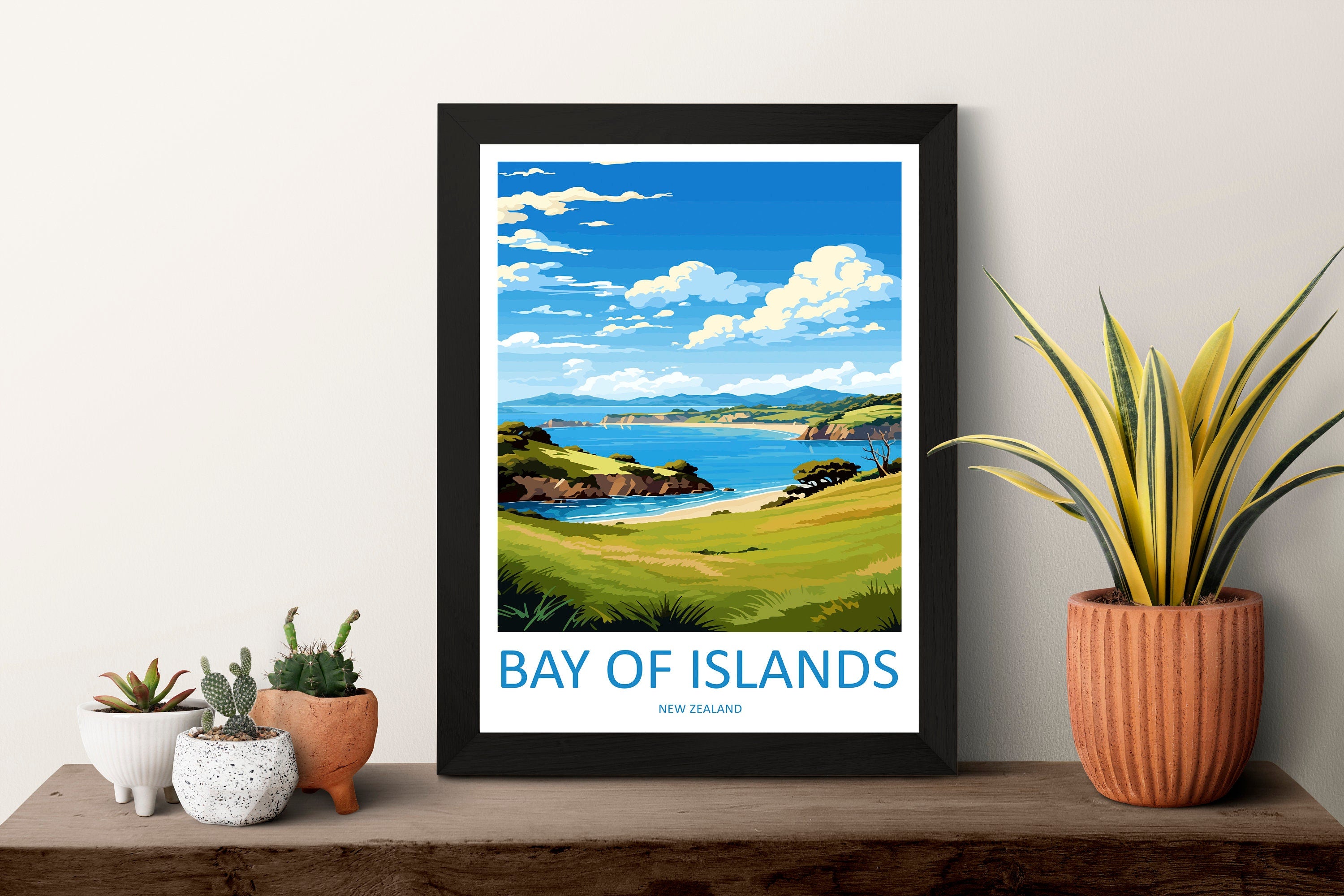 Bay Of Islands Travel Print Wall Art Bay Of Islands Wall Hanging Home Décor Bay Of Islands Gift Art Lovers New Zealand Art Lover Gift